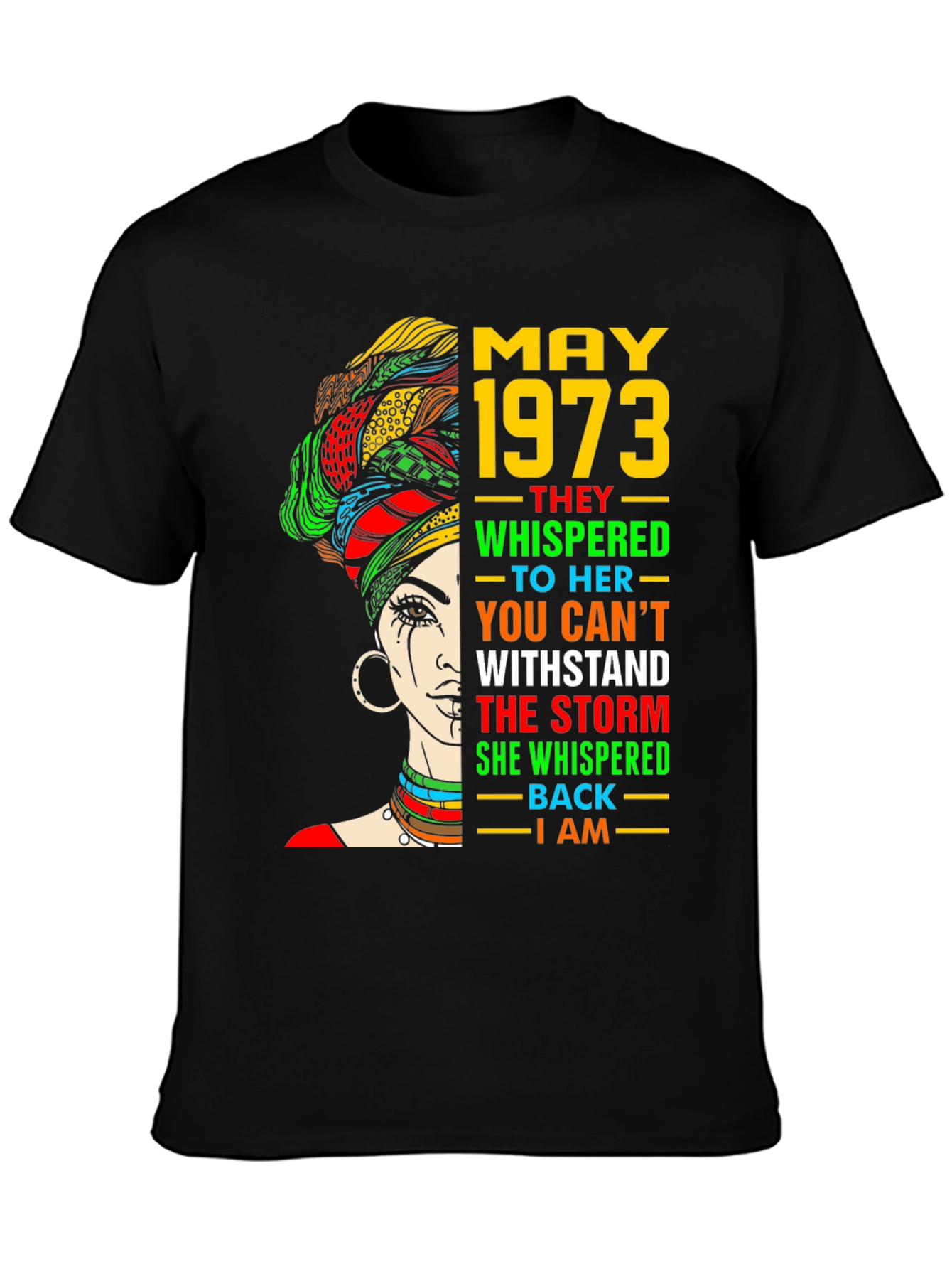 May 1973 Woman T-Shirt - Empowering Quote
