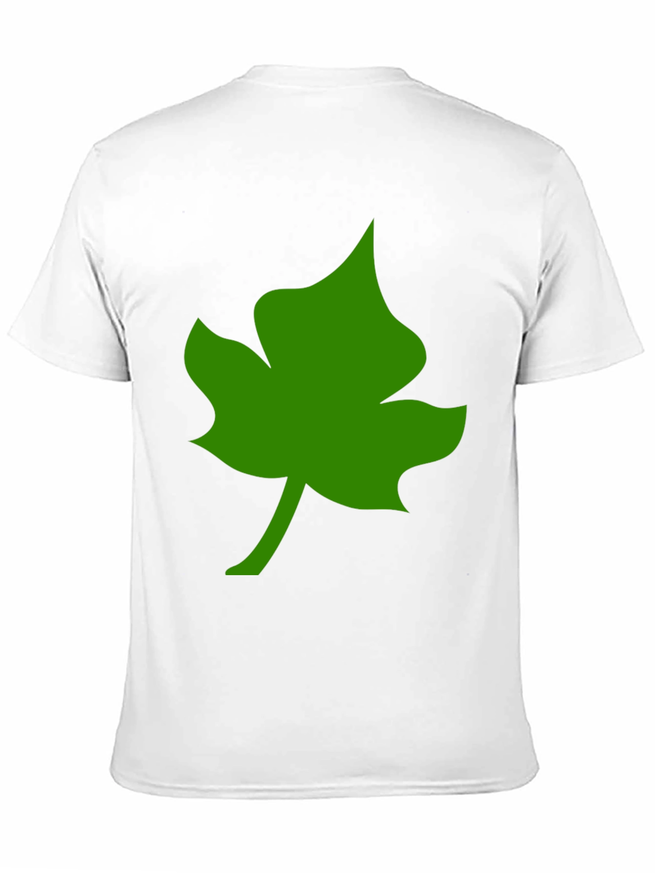 Leaf Graphic Tee - Casual Black T-Shirt
