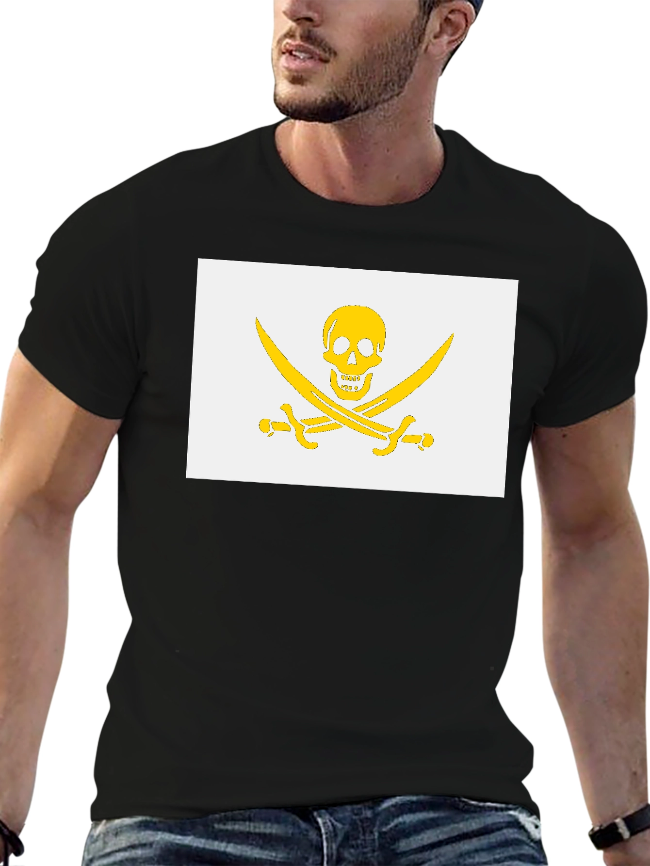 Skull & Swords Graphic Black T-Shirt