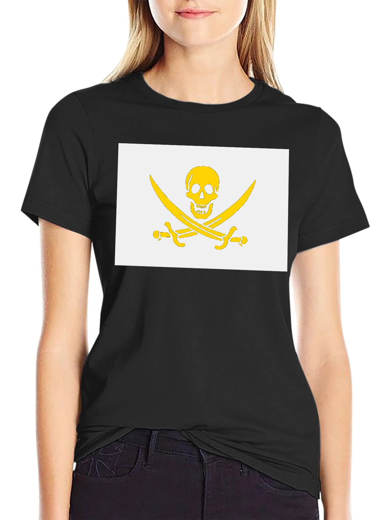 Skull & Swords Graphic Black T-Shirt