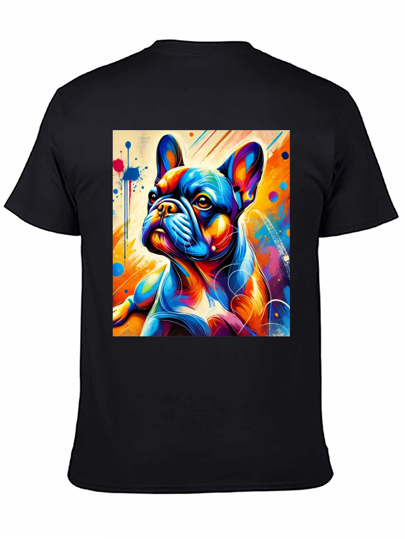 Vibrant French Bulldog Graphic Tee