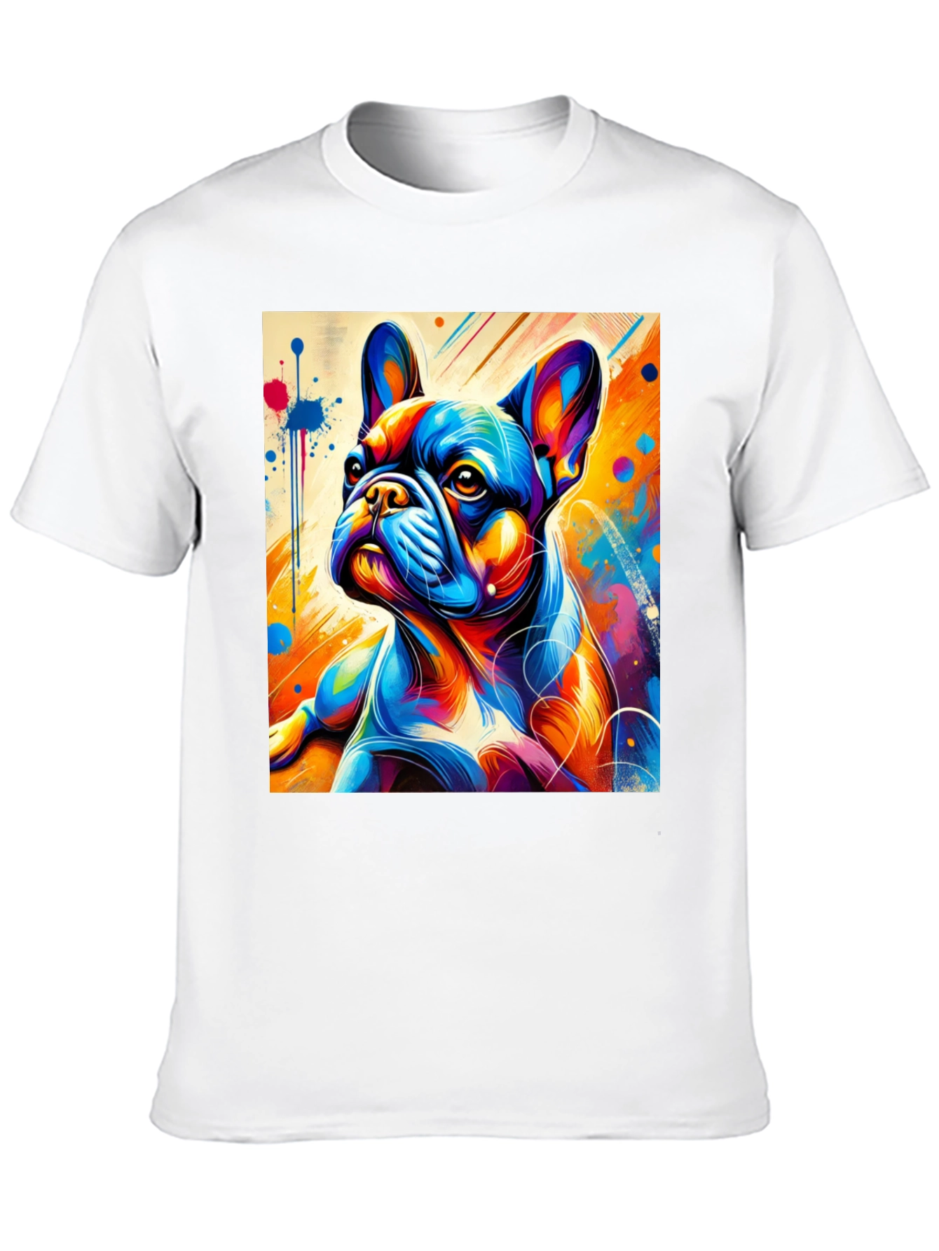 Vibrant French Bulldog Graphic Tee