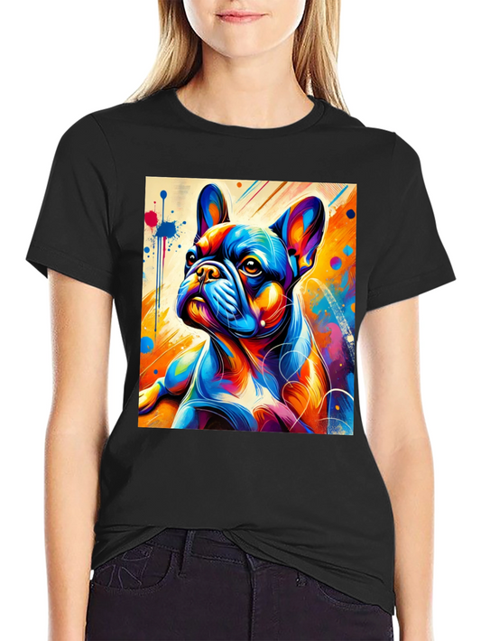 Vibrant French Bulldog Graphic Tee