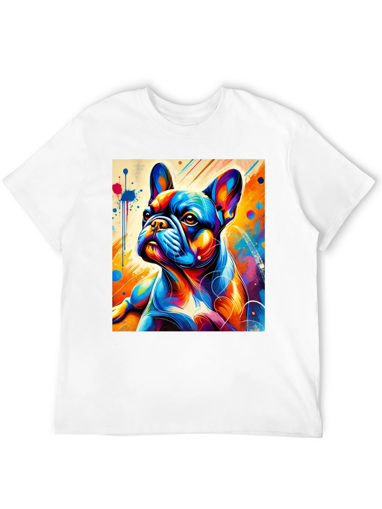 Vibrant French Bulldog Graphic Tee