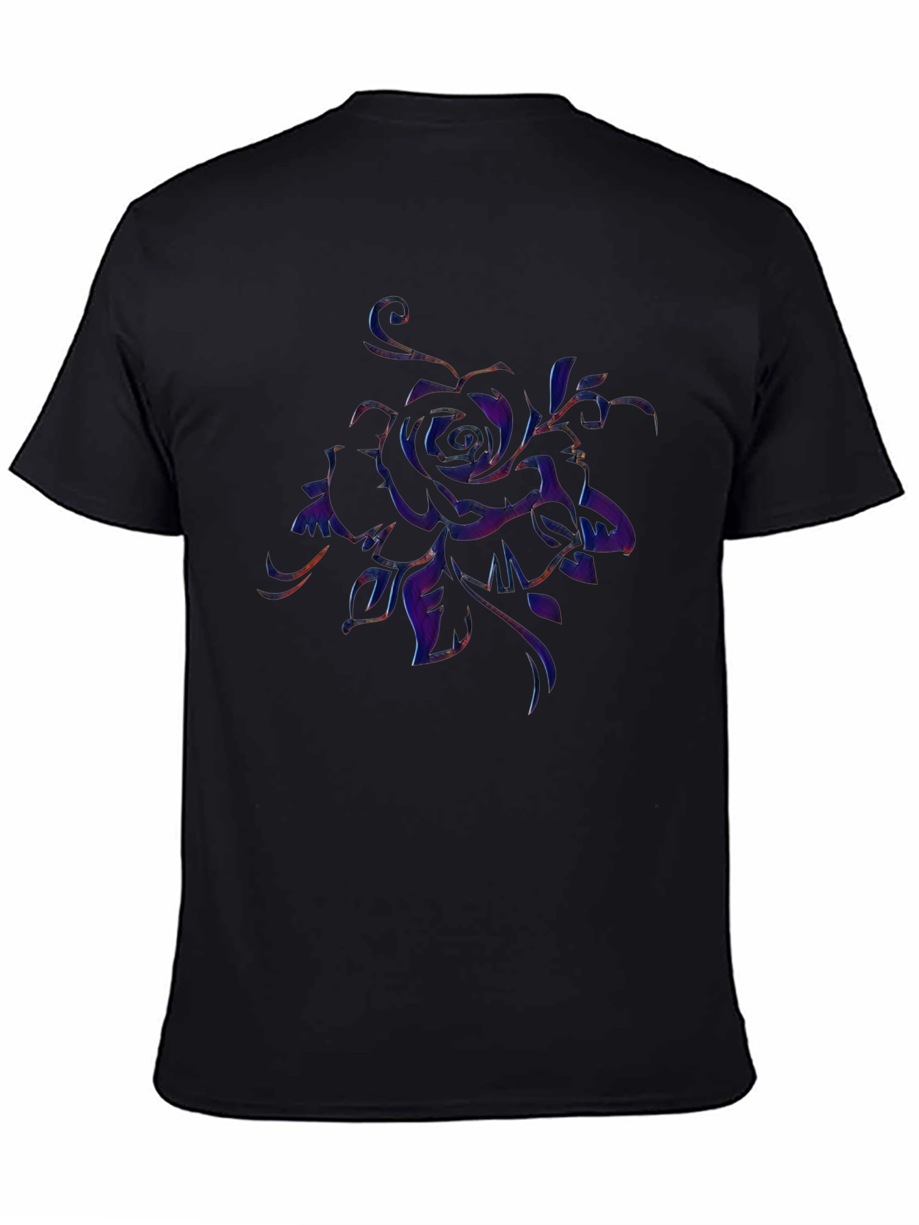 Floral Graphic Print Crew Neck T-Shirt