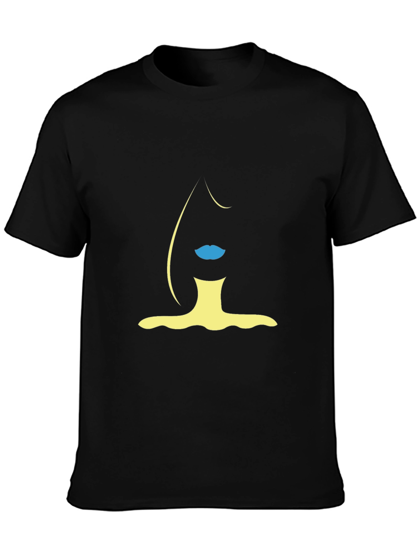 Abstract Woman Silhouette Graphic Tee - Modern Style