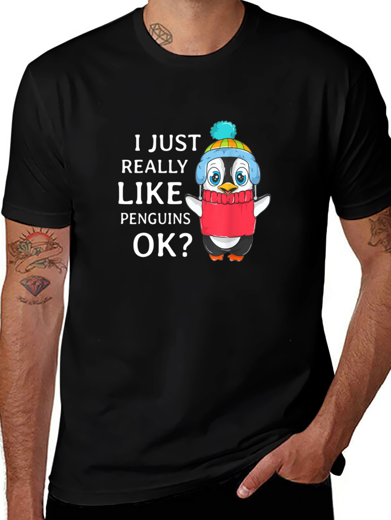 Penguin Lover T-Shirt - Cute Cartoon Design