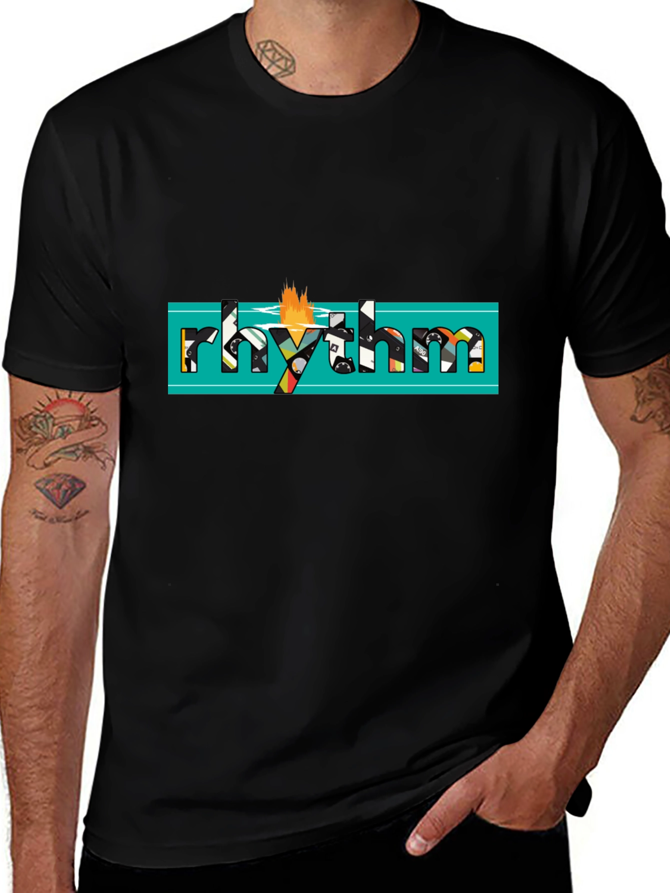 Rhythm Graphic Black T-Shirt