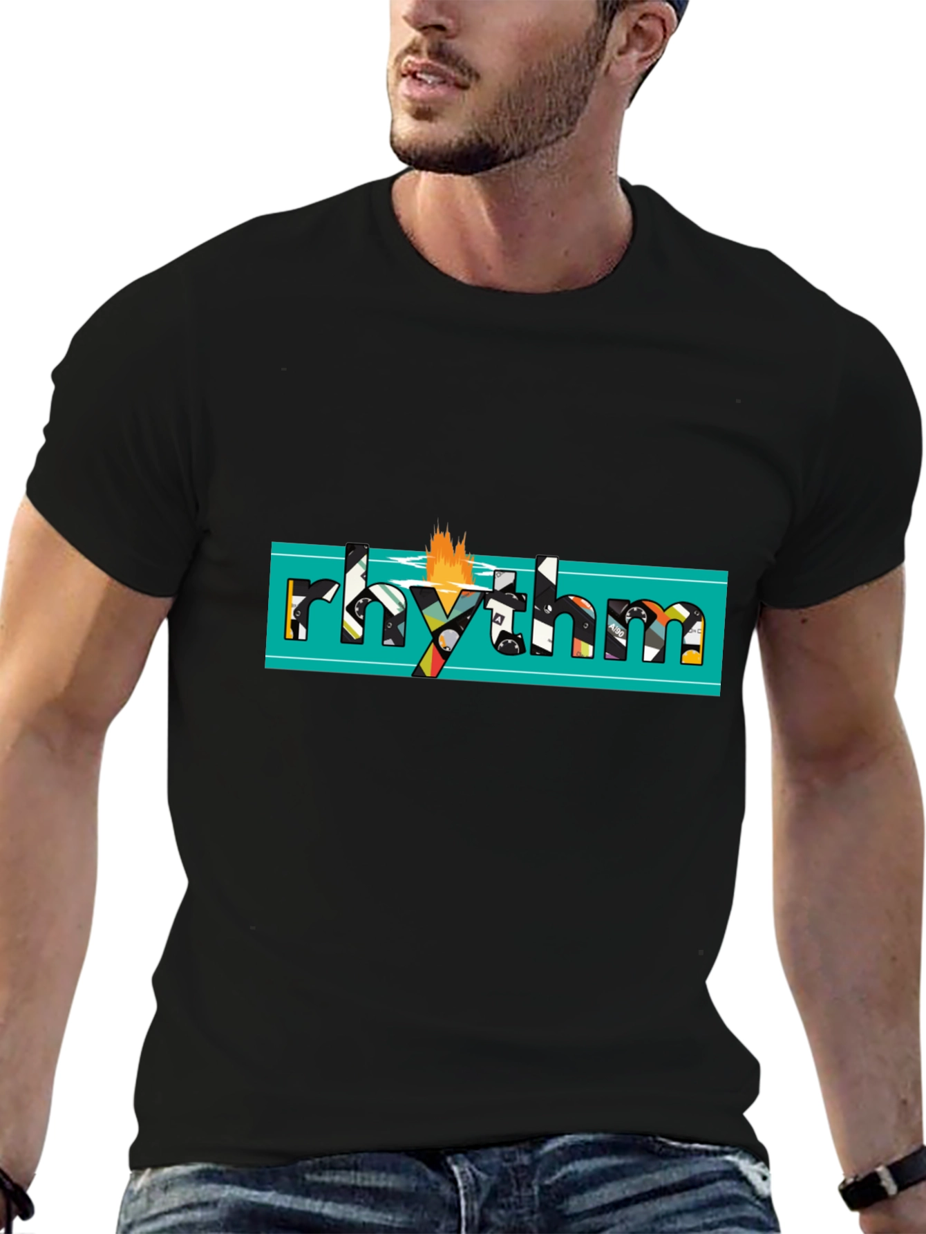 Rhythm Graphic Black T-Shirt