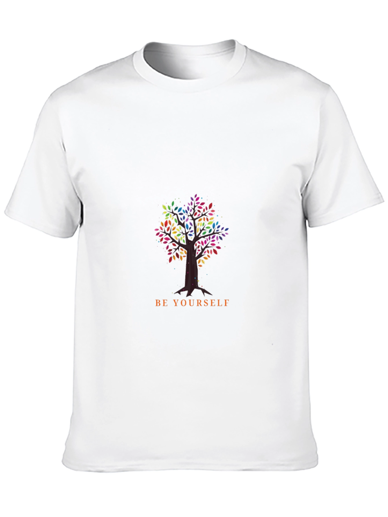 Be Yourself Tree Graphic Black T-Shirt