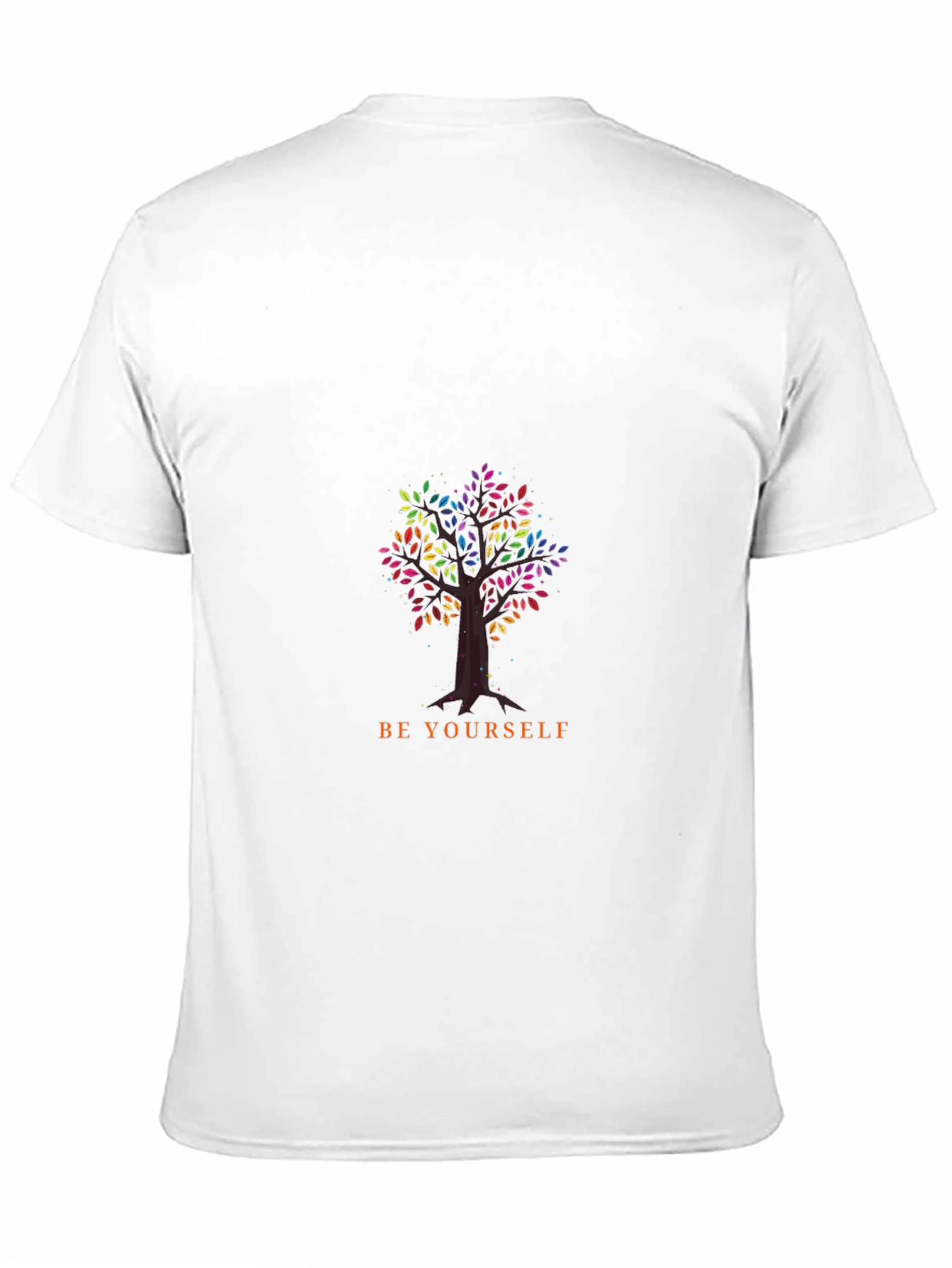 Be Yourself Tree Graphic Black T-Shirt
