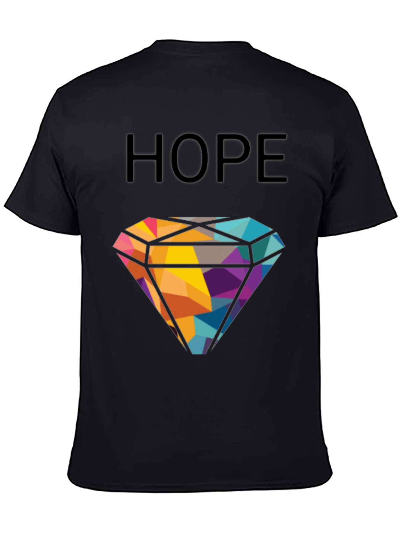HOPE Diamond Graphic T-Shirt - Modern Geometric Design