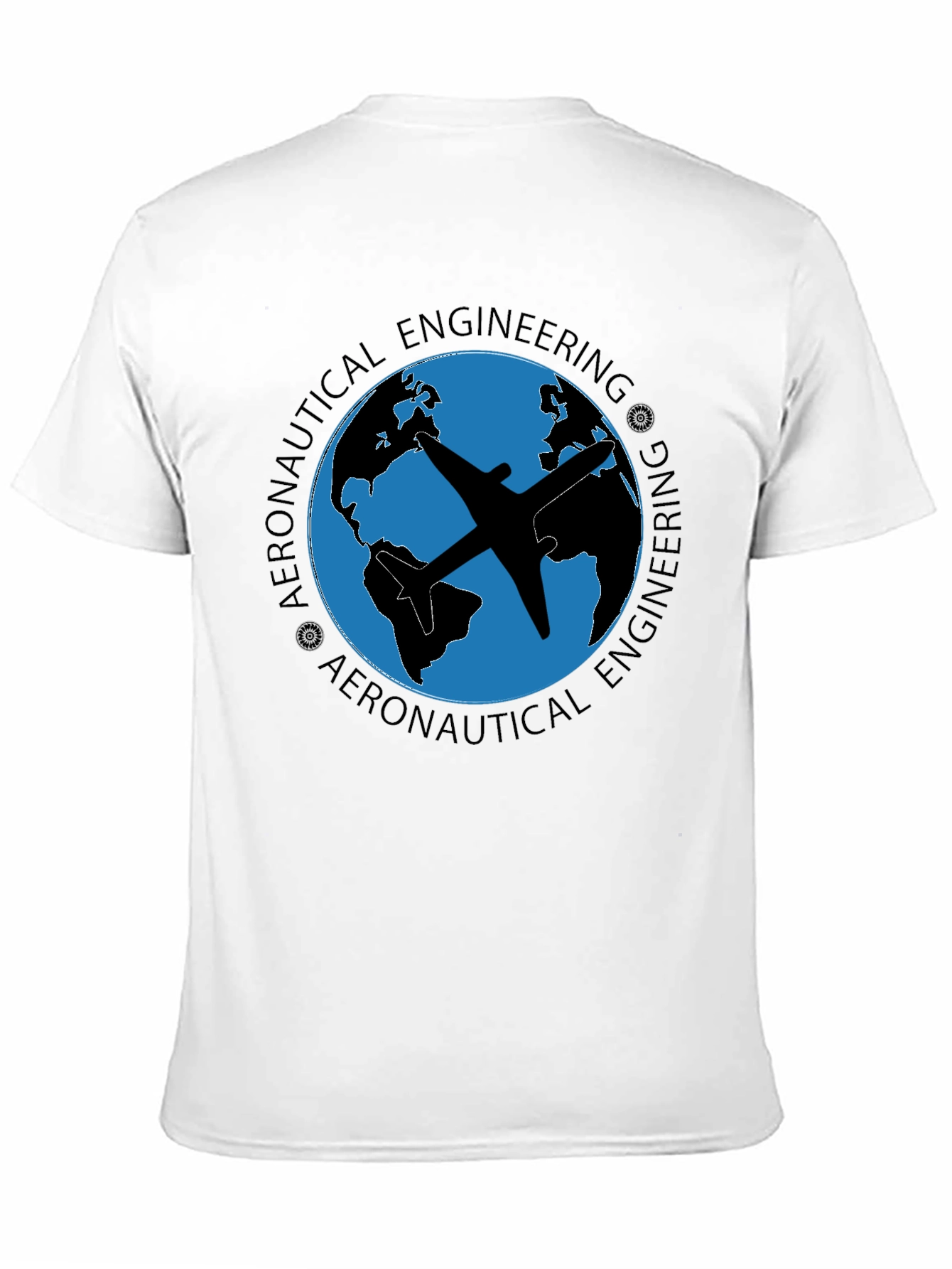 Aeronautical Engineering T-Shirt - Globe Airplane Design