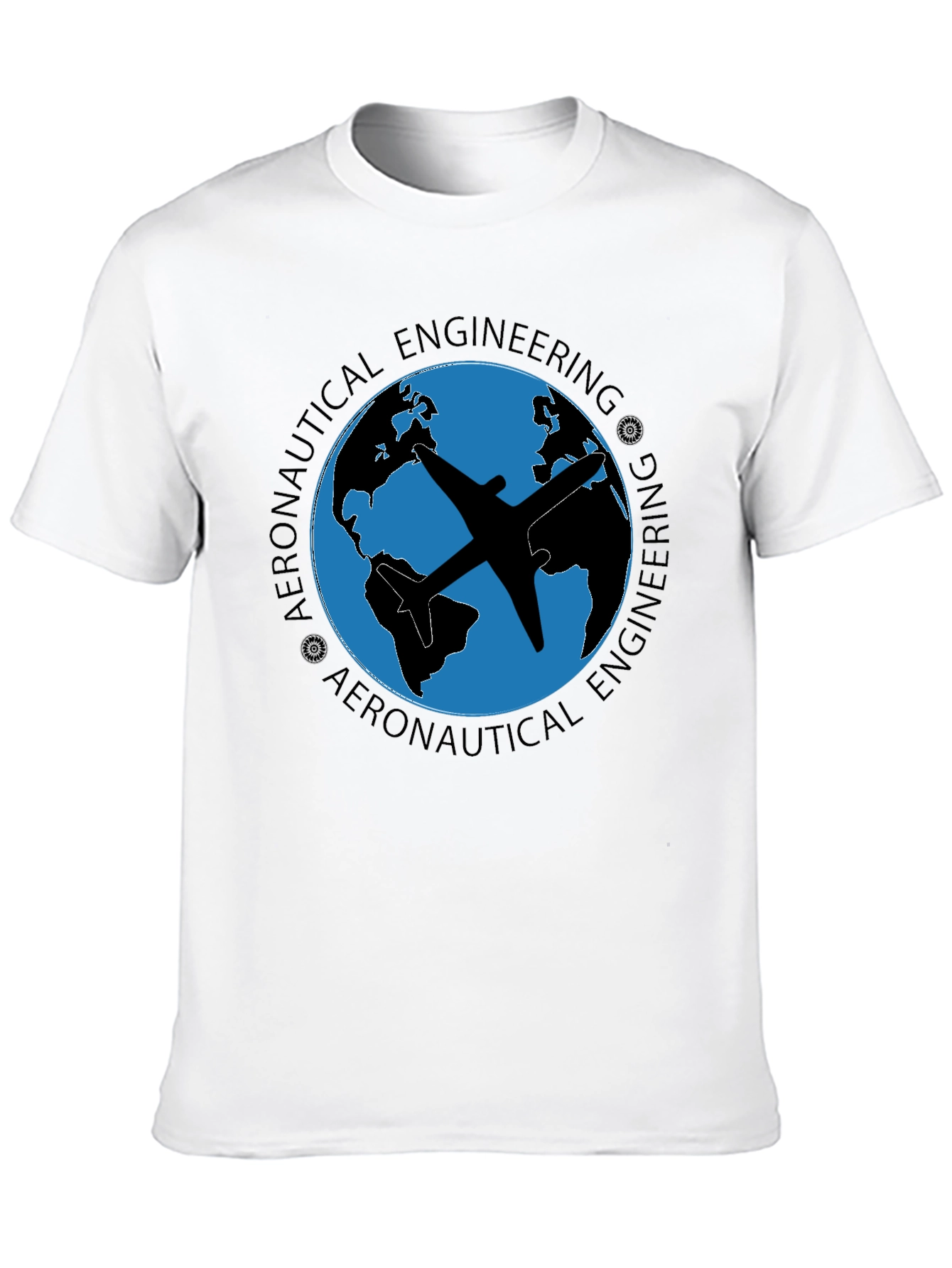 Aeronautical Engineering T-Shirt - Globe Airplane Design