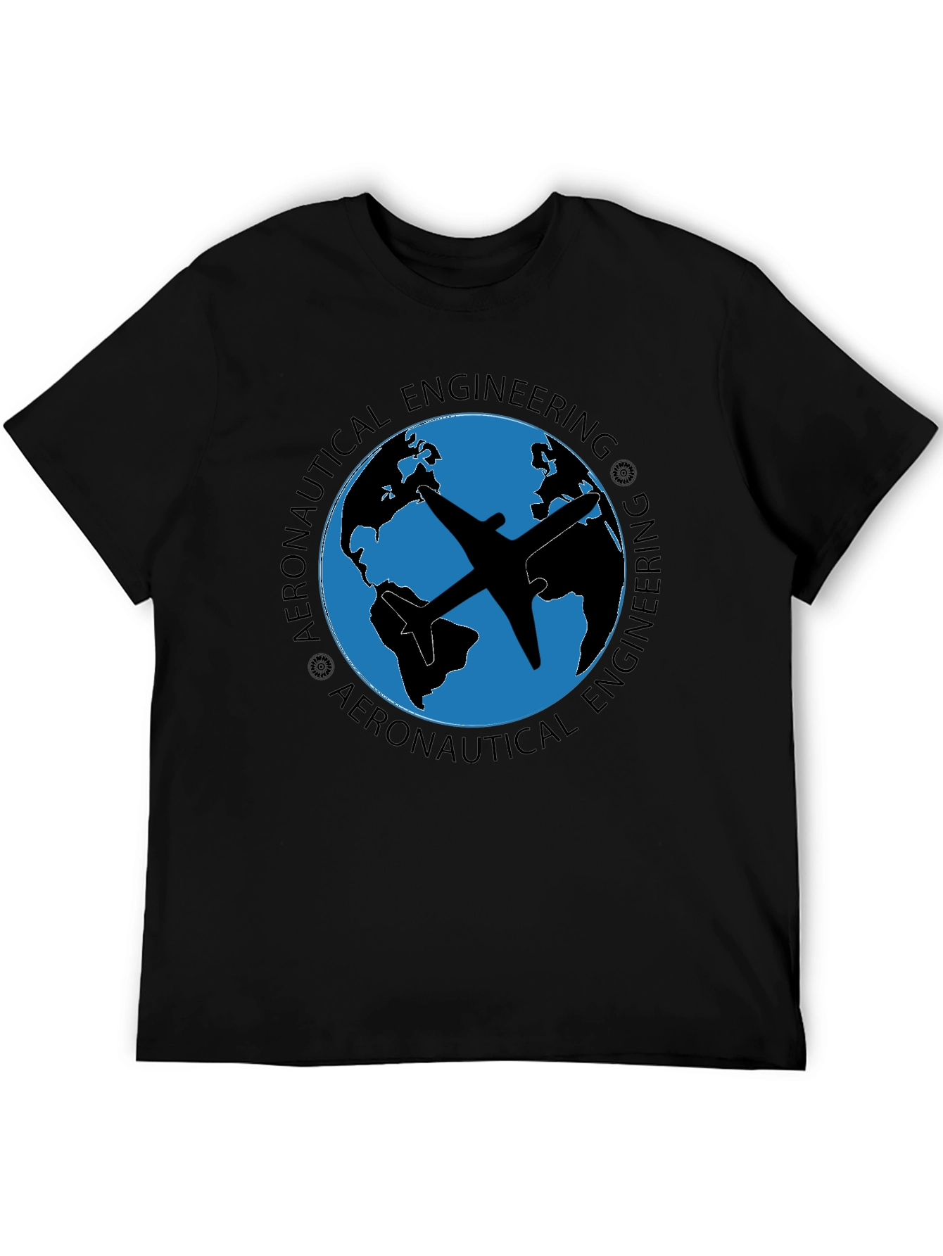Aeronautical Engineering T-Shirt - Globe Airplane Design