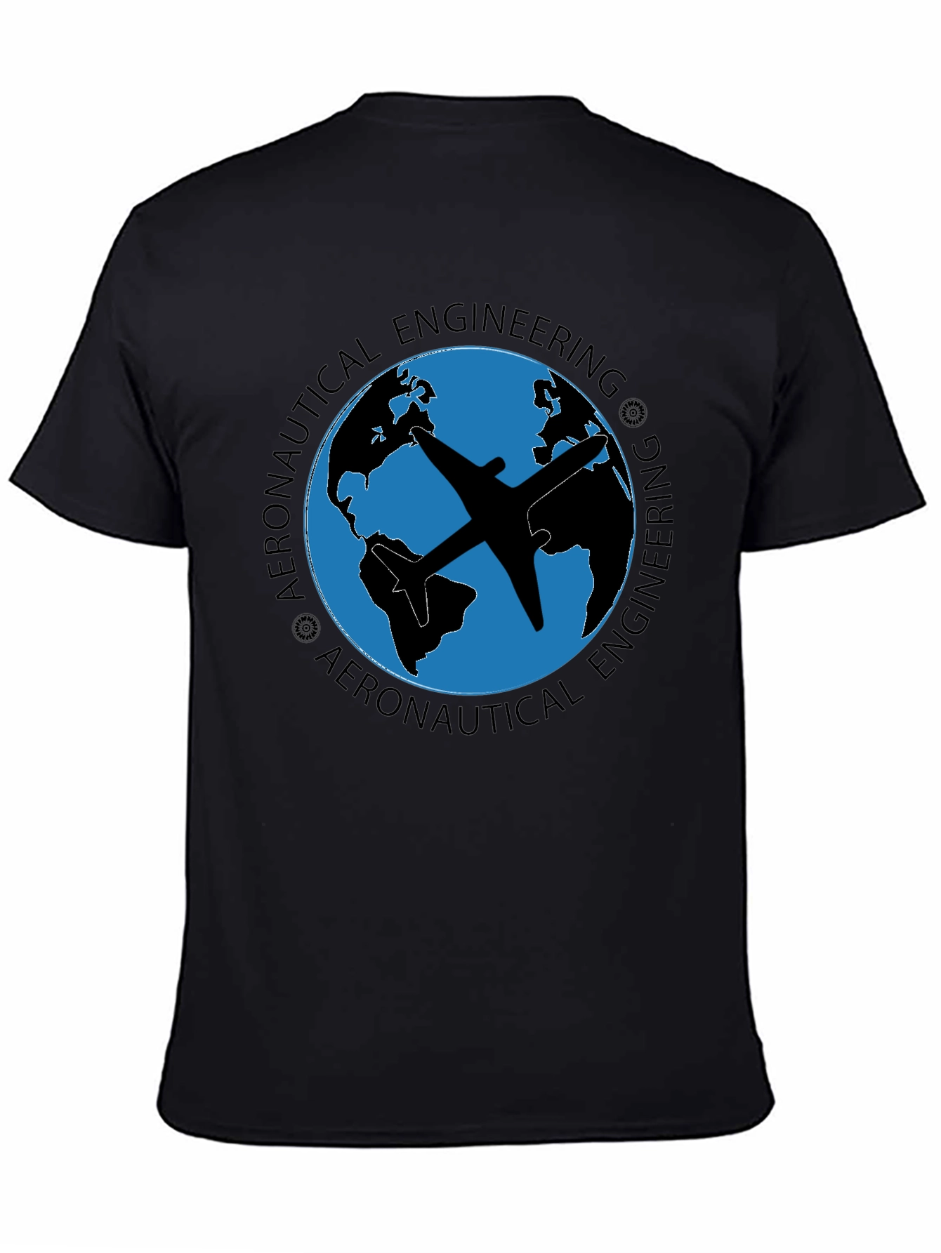 Aeronautical Engineering T-Shirt - Globe Airplane Design