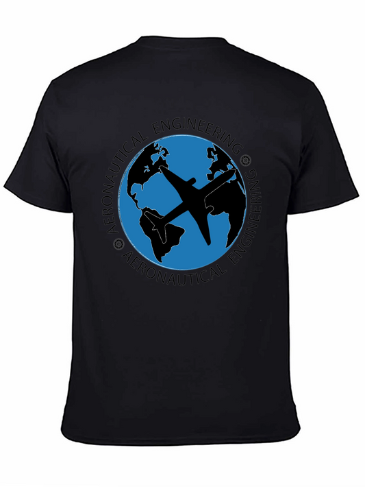 Aeronautical Engineering T-Shirt - Globe Airplane Design