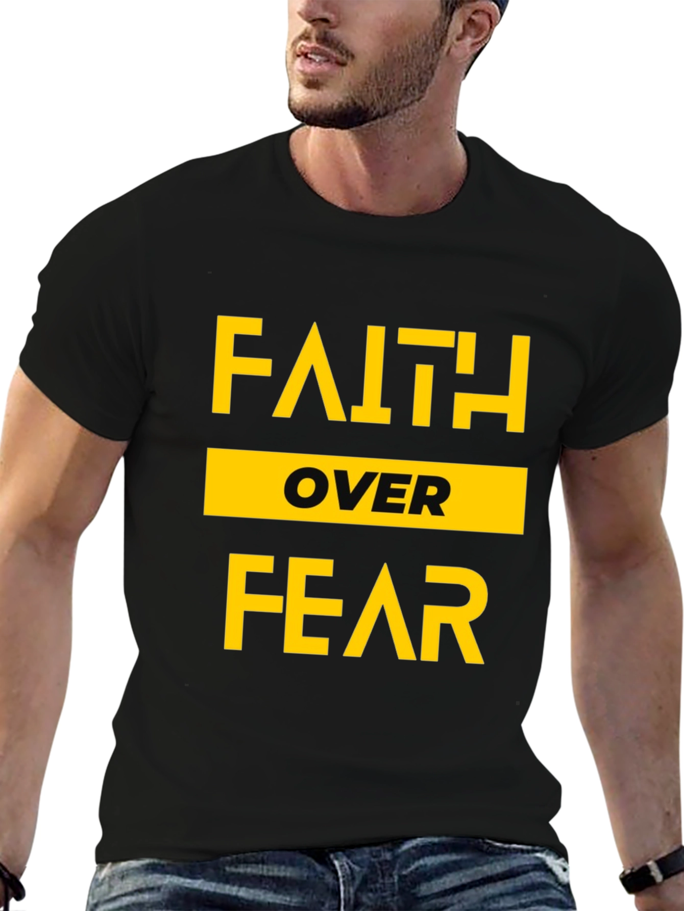 Faith Over Fear Graphic Tee - Inspirational T-Shirt