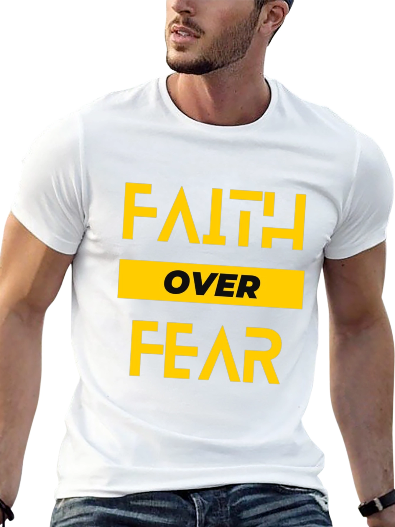 Faith Over Fear Graphic Tee - Inspirational T-Shirt