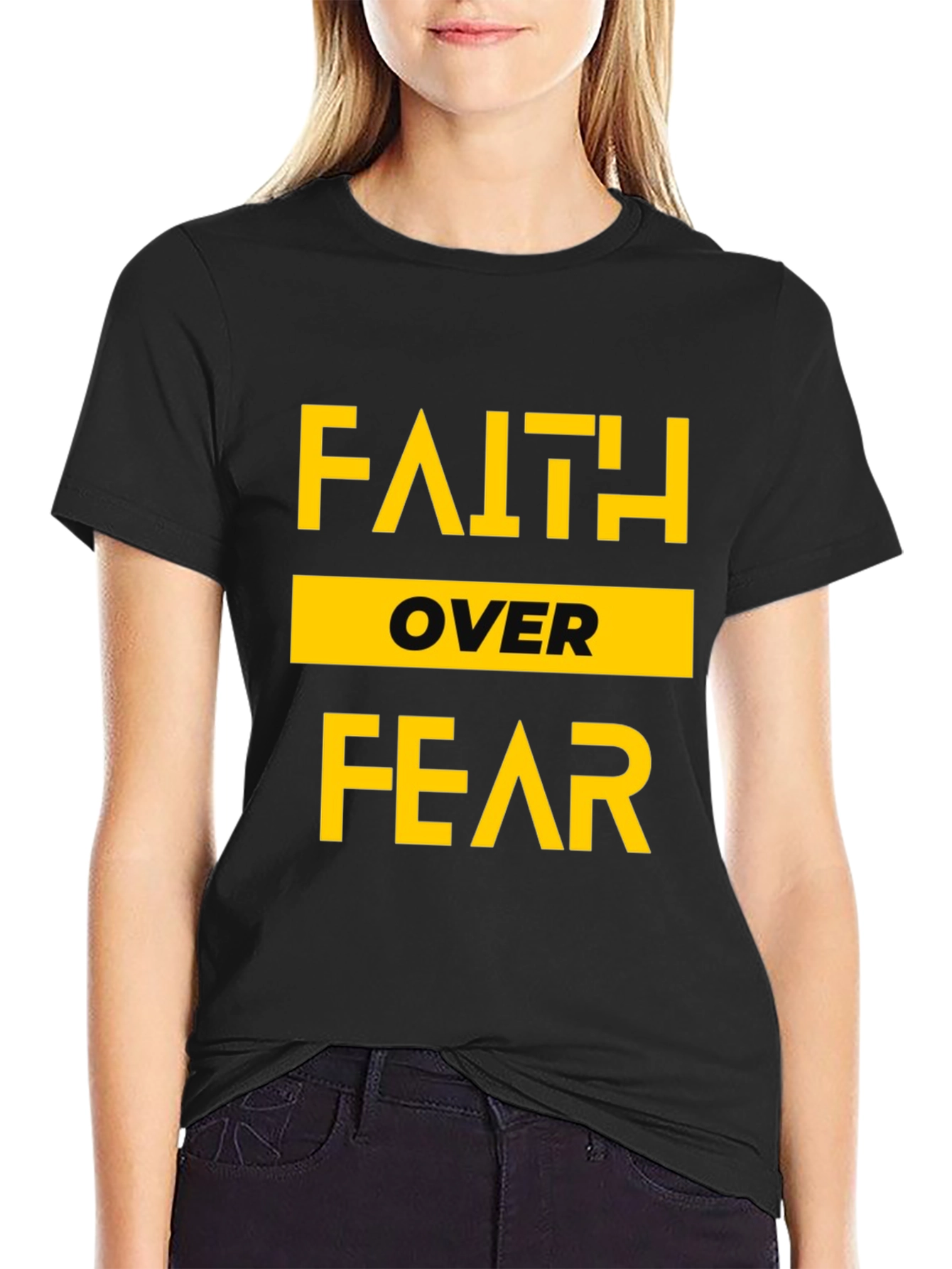 Faith Over Fear Graphic Tee - Inspirational T-Shirt