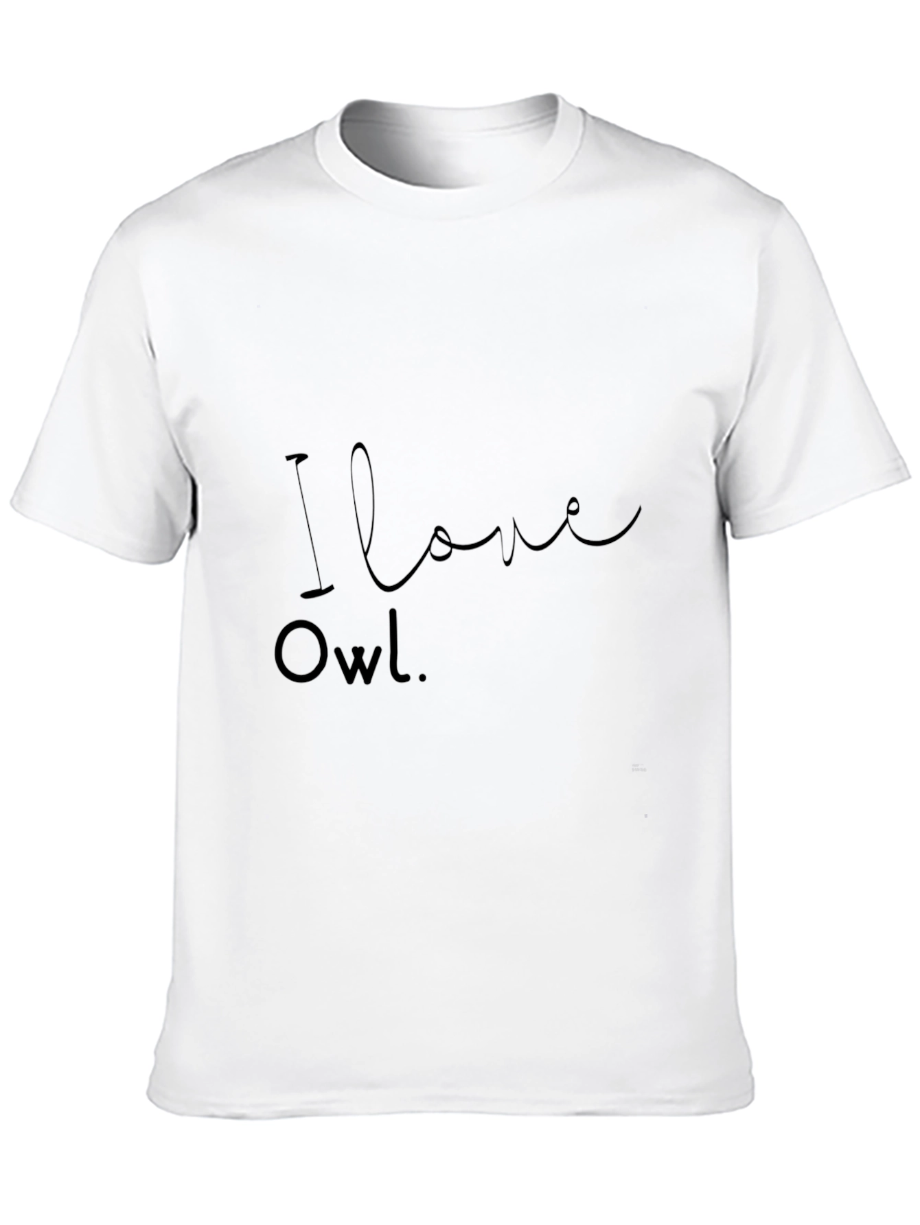 I Love Owl Black T-Shirt