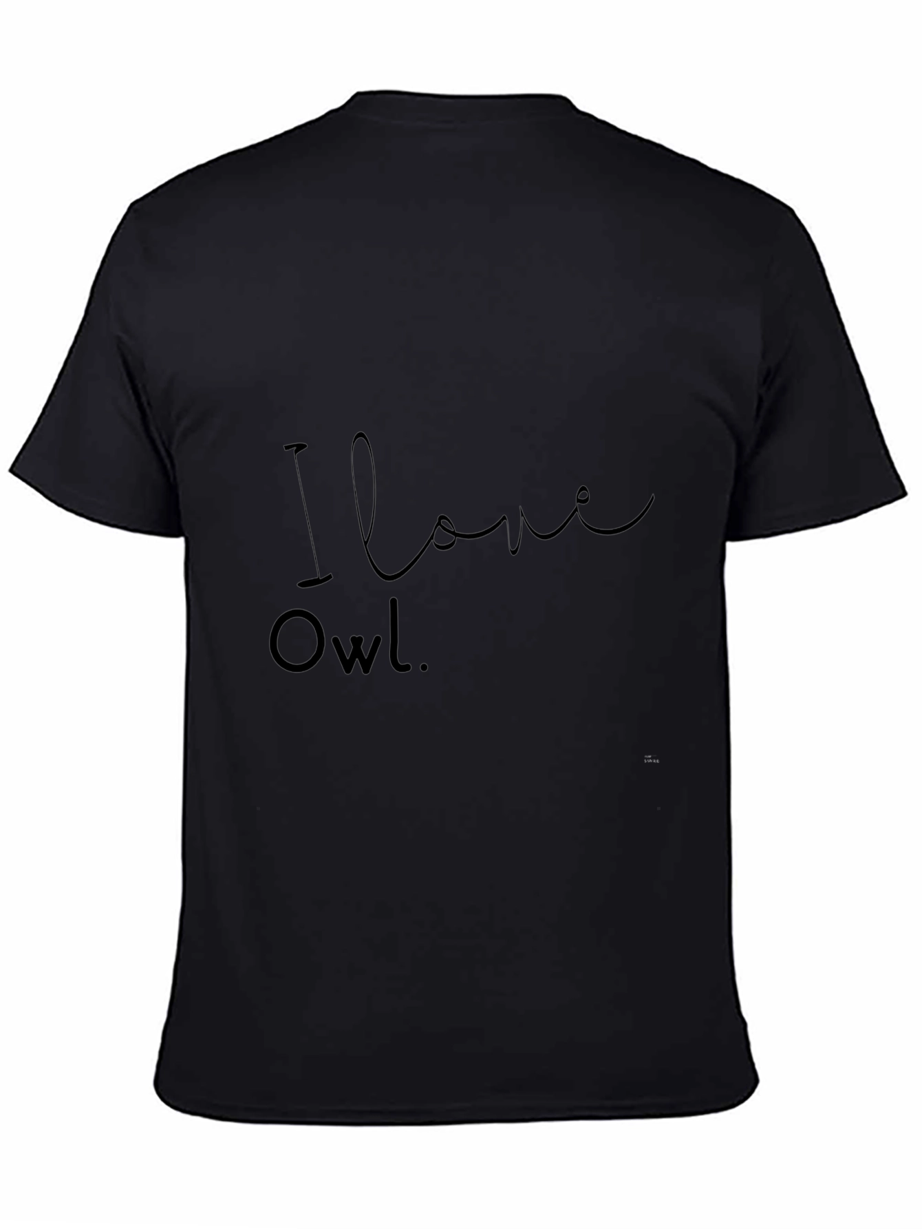 I Love Owl Black T-Shirt
