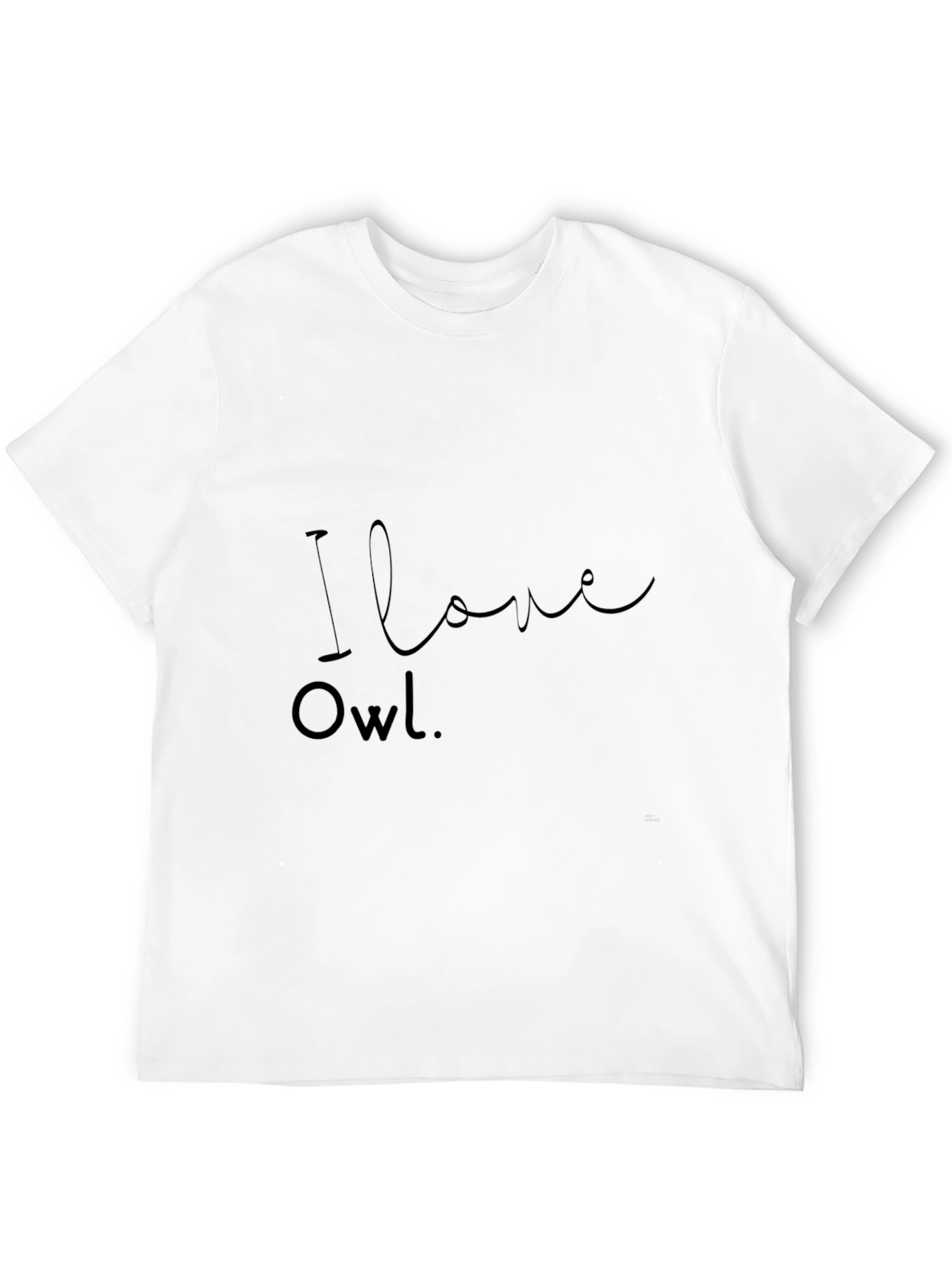 I Love Owl Black T-Shirt