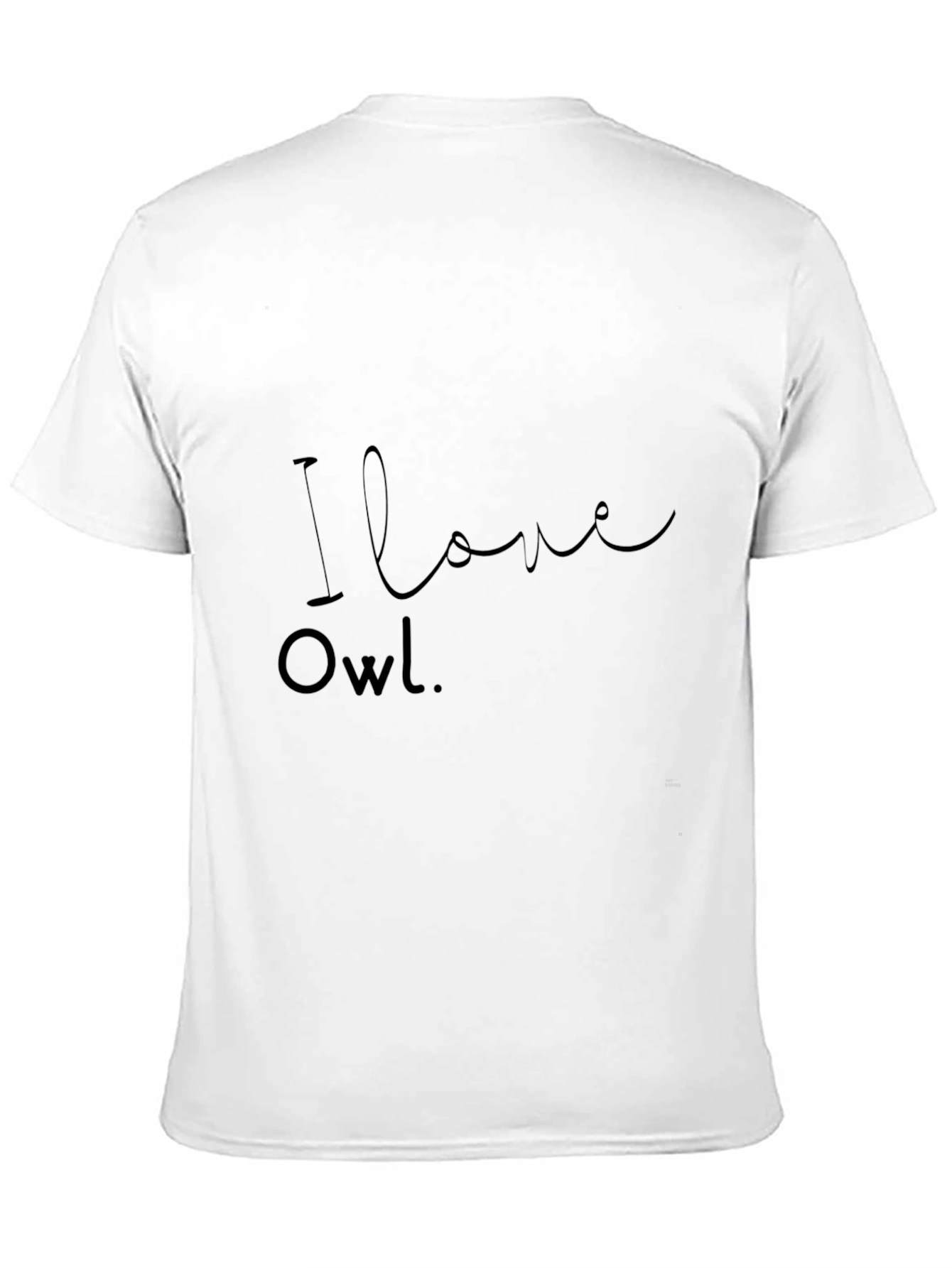 I Love Owl Black T-Shirt