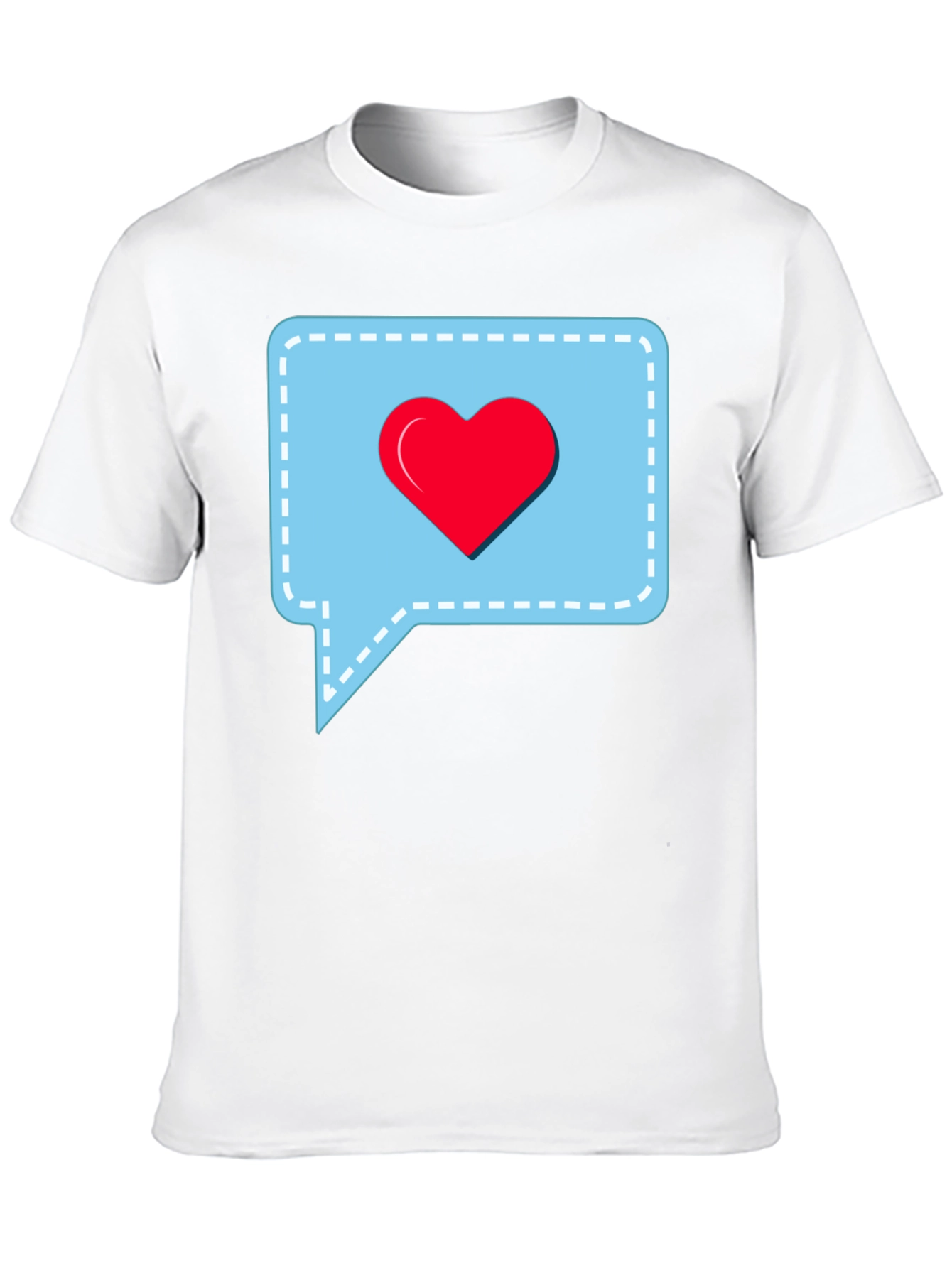 Love Message Black T-Shirt