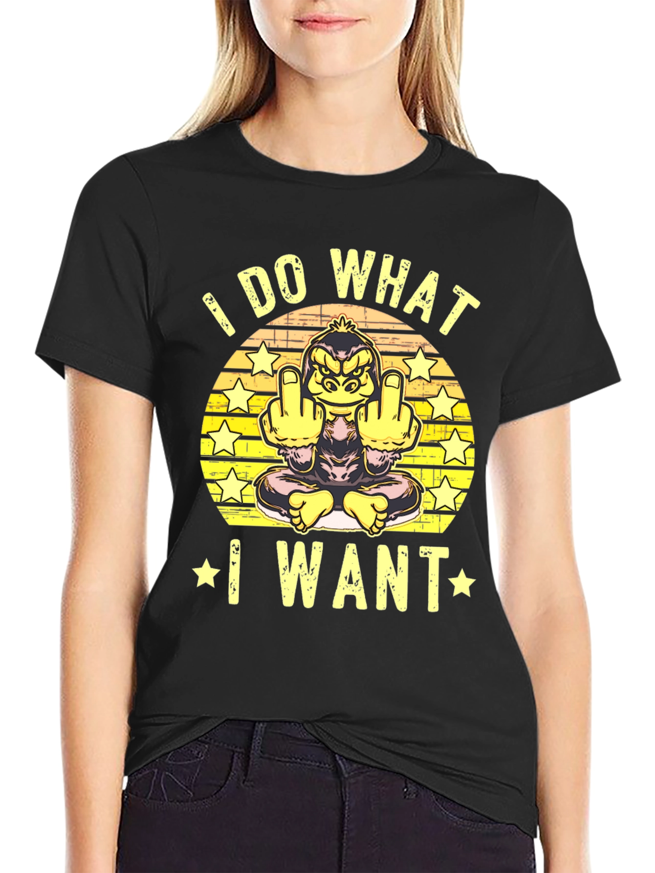 I Do What I Want Monkey T-Shirt