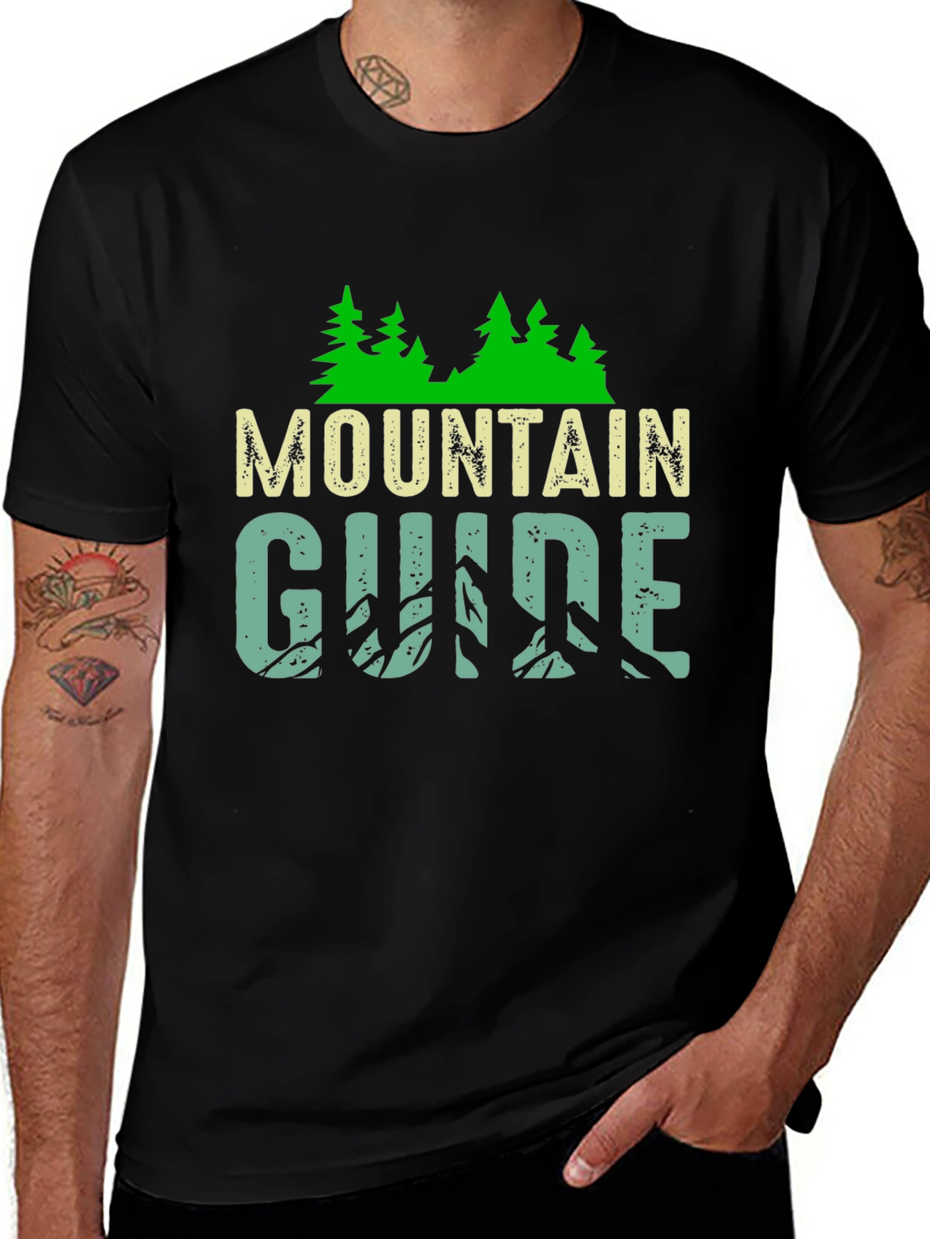 Mountain Guide Graphic Tee - Hiking Adventure Shirt