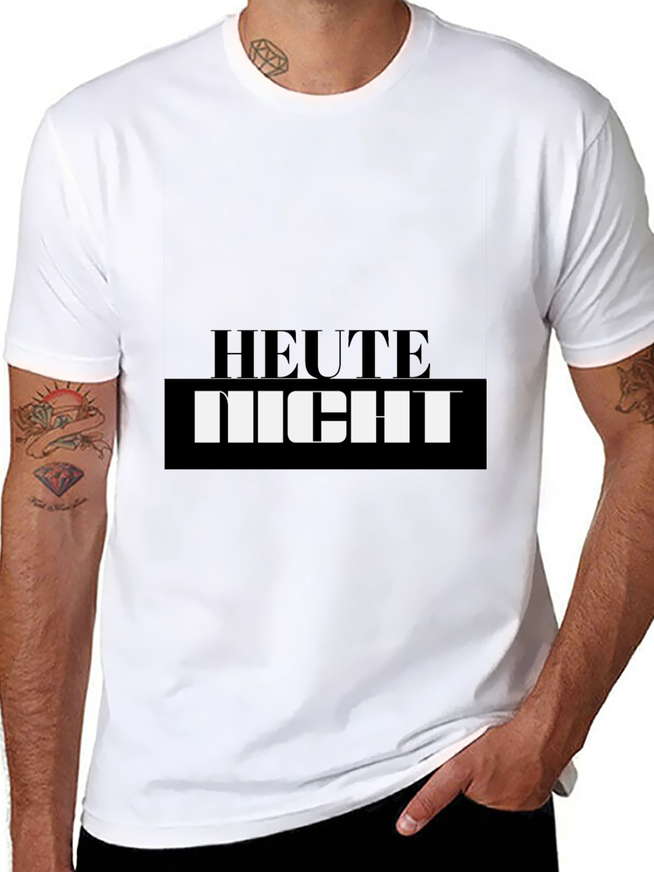 Heute Nicht Mens Graphic Tee