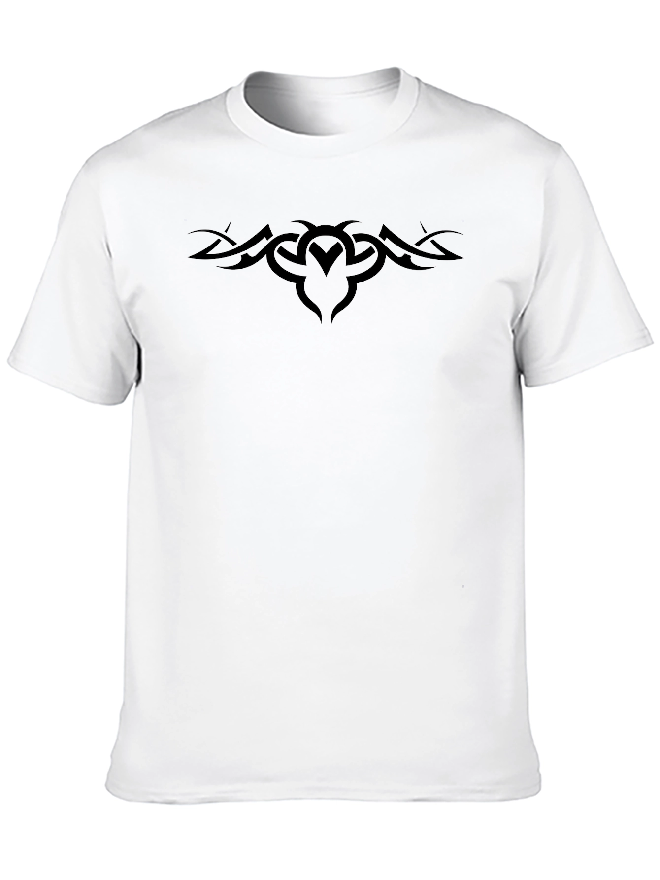Tribal Tattoo Graphic Black Tee Shirt