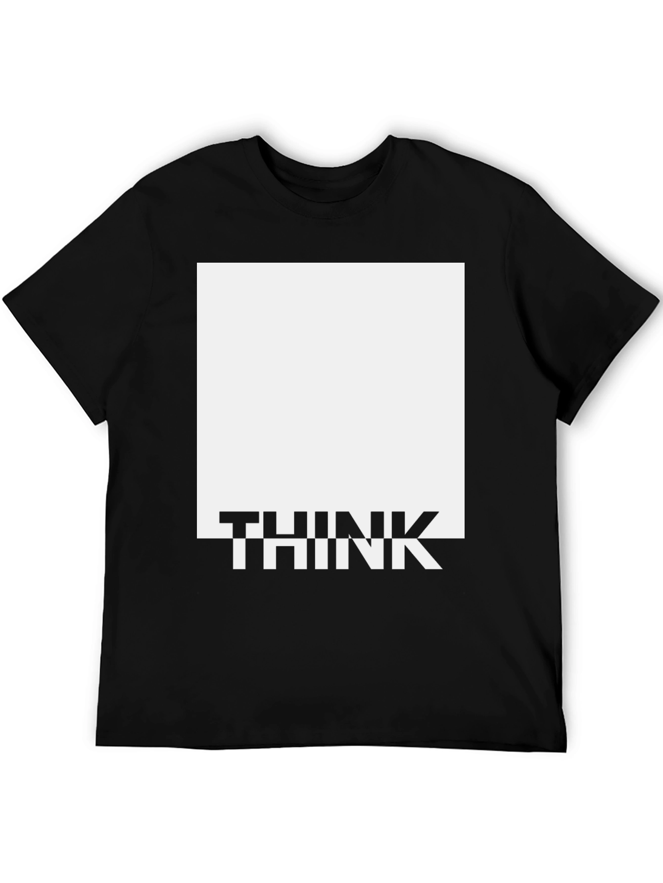 Think Graphic Tee - Modern Square Design