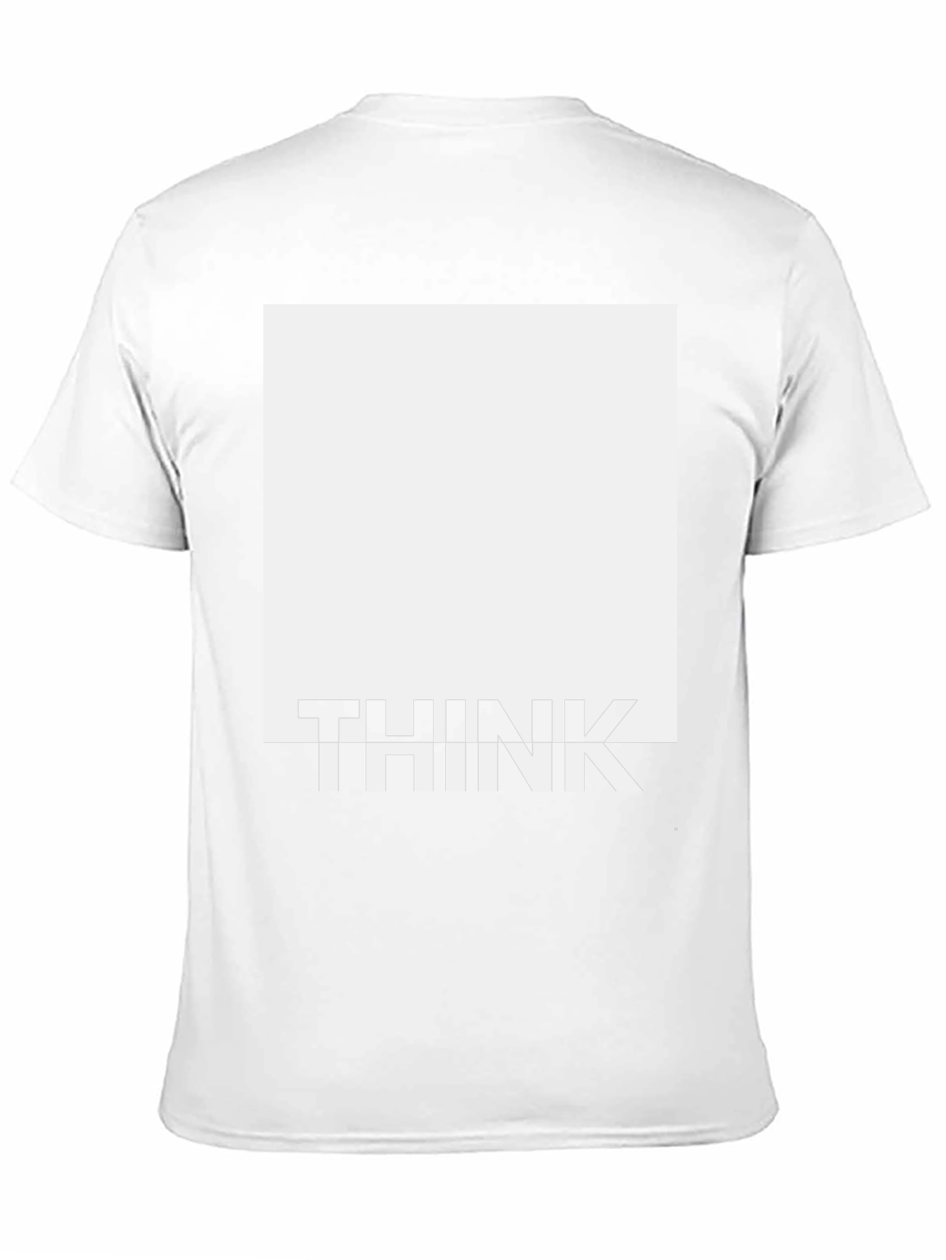 Think Graphic Tee - Modern Square Design