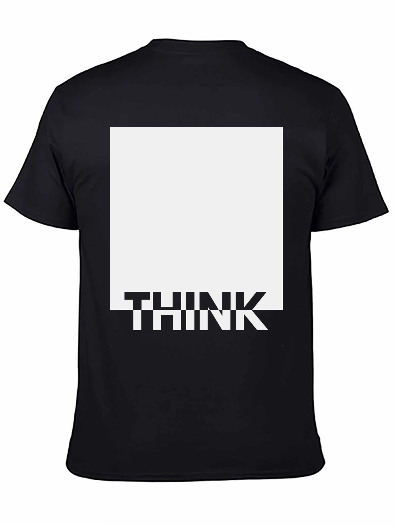 Think Graphic Tee - Modern Square Design