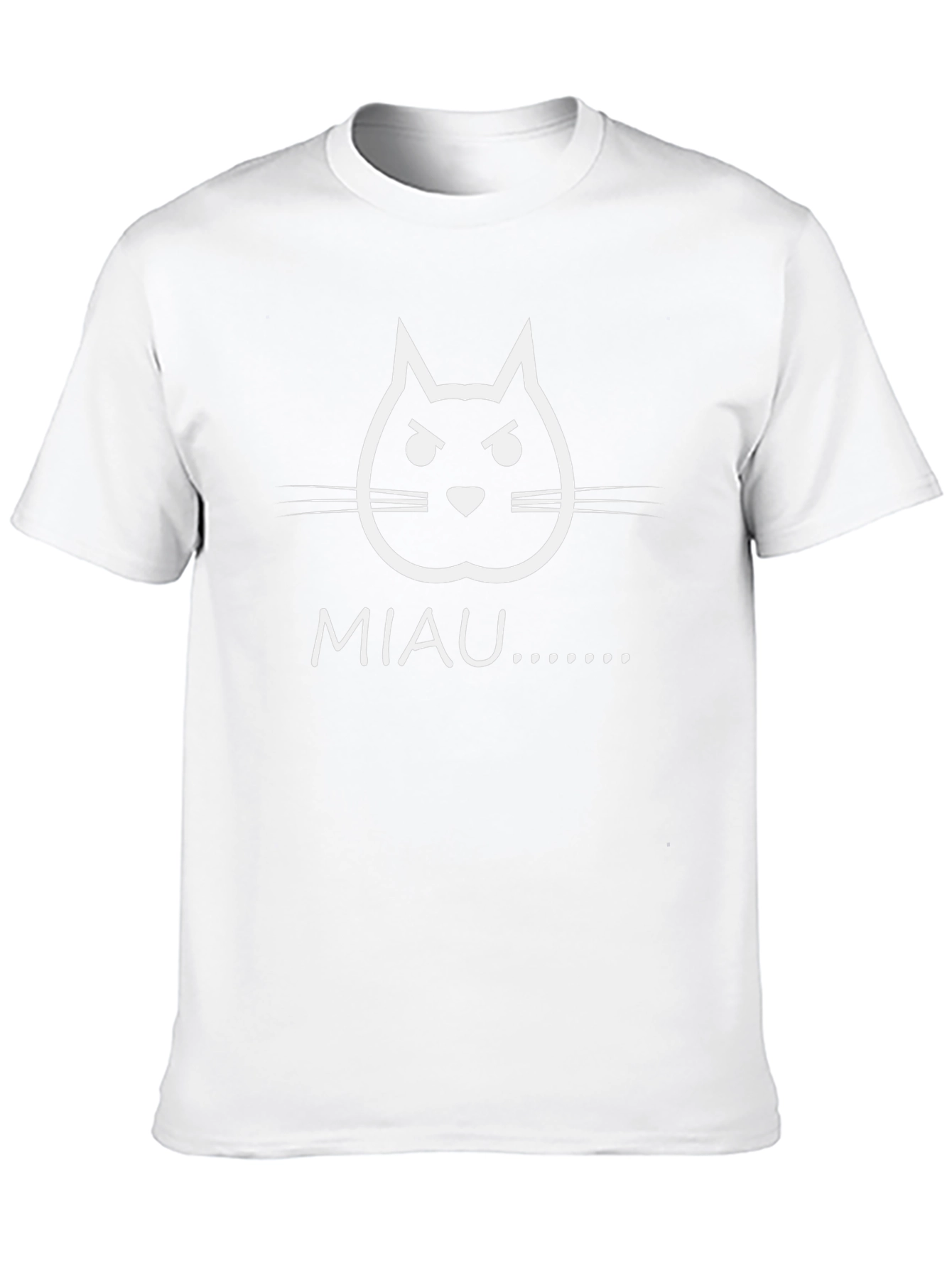 Angry Cat Face MIAU T-Shirt