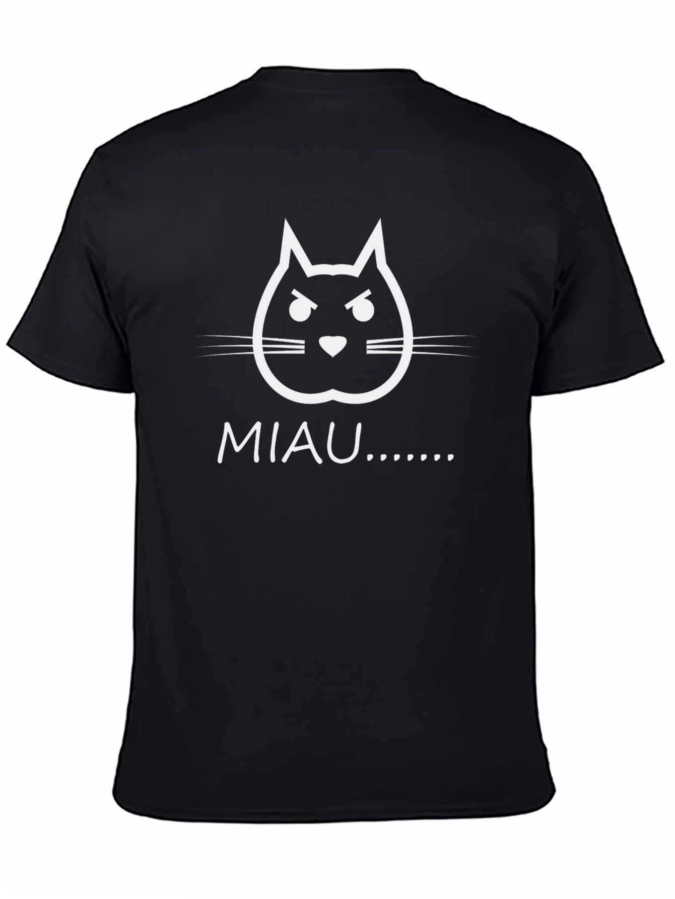 Angry Cat Face MIAU T-Shirt