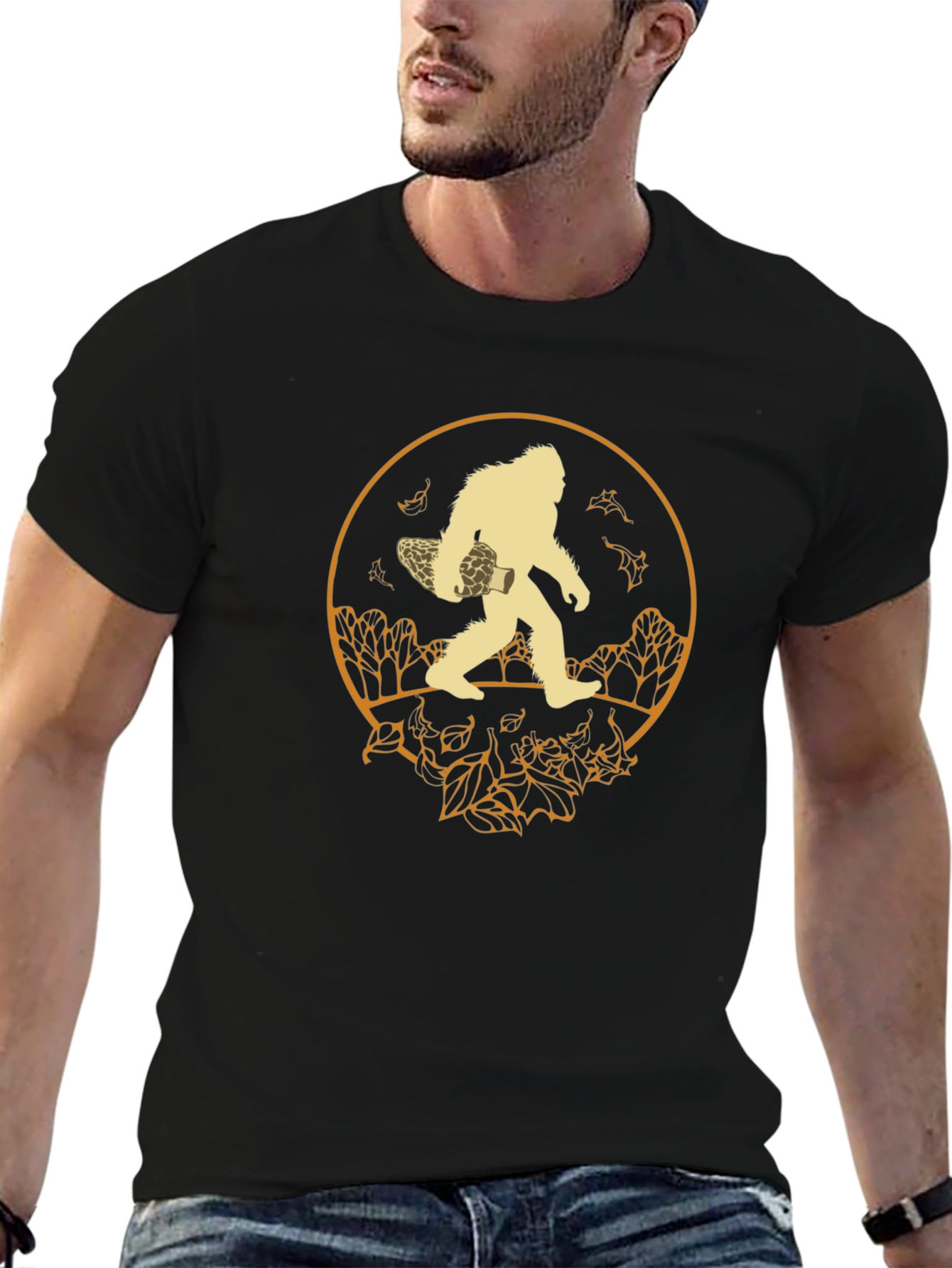 Bigfoot Morel Mushroom Hunting T-Shirt