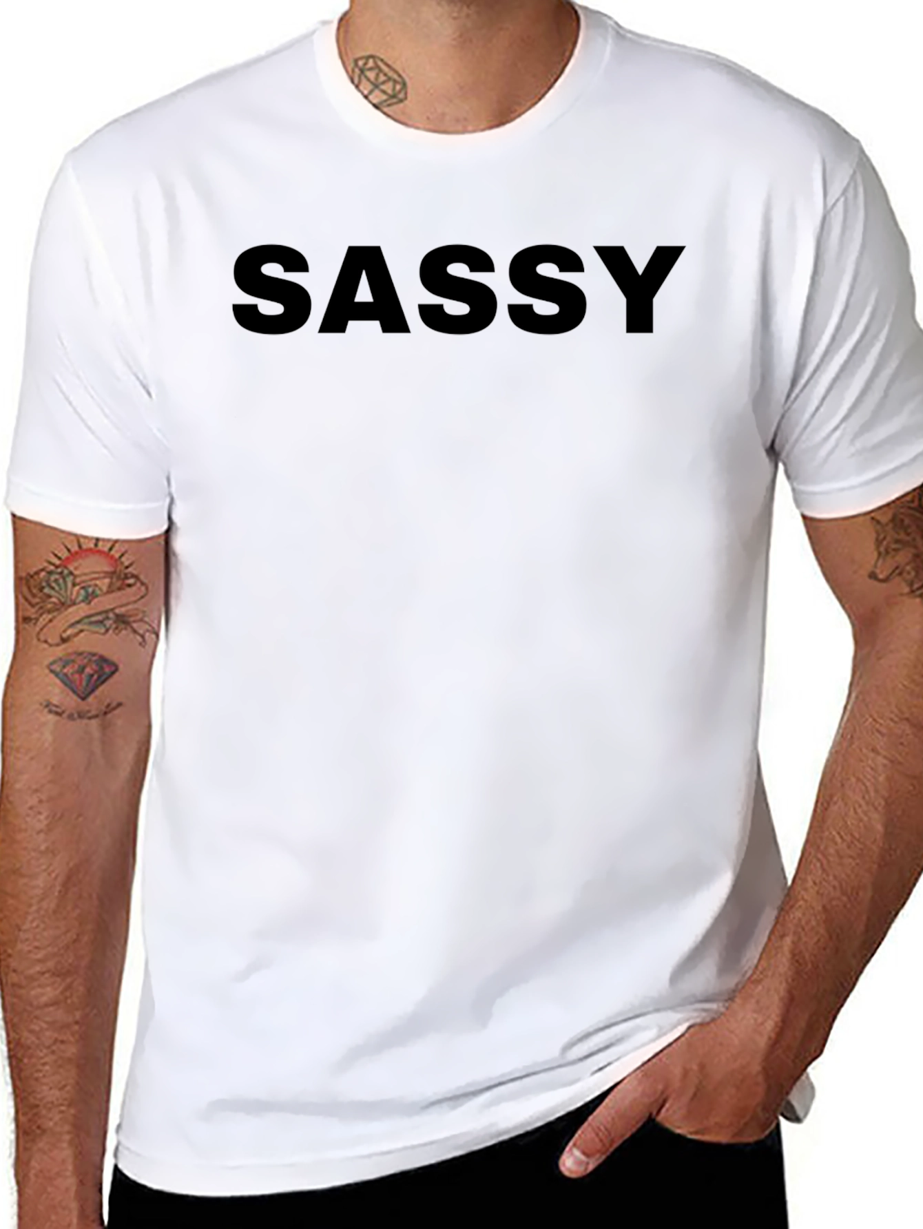 Sassy Black T-Shirt - Stylish Statement Tee