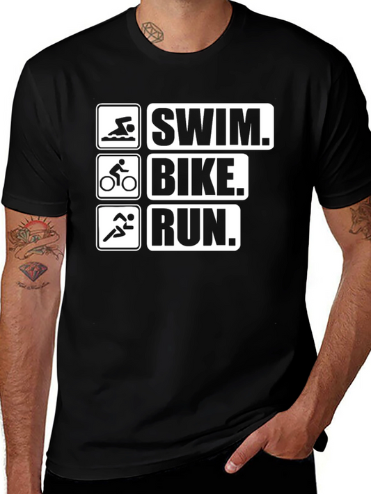 Triathlon Swim Bike Run T-Shirt