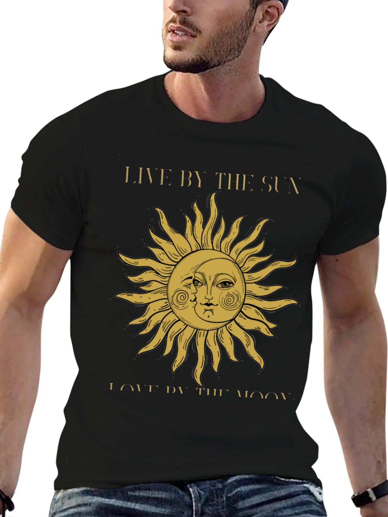 Celestial Sun & Moon Graphic T-Shirt - Unisex Fit