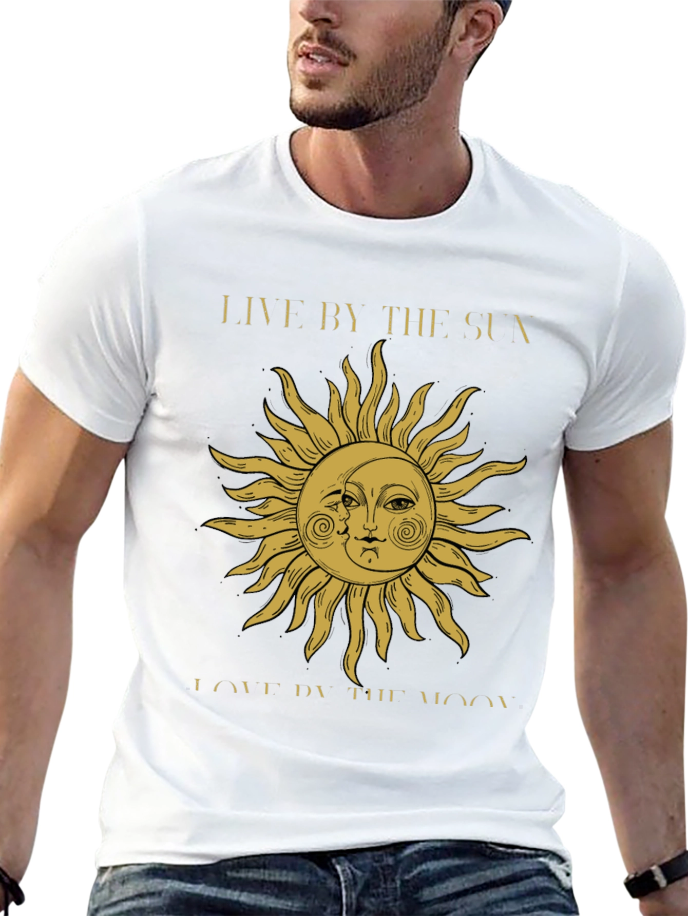 Celestial Sun & Moon Graphic T-Shirt - Unisex Fit