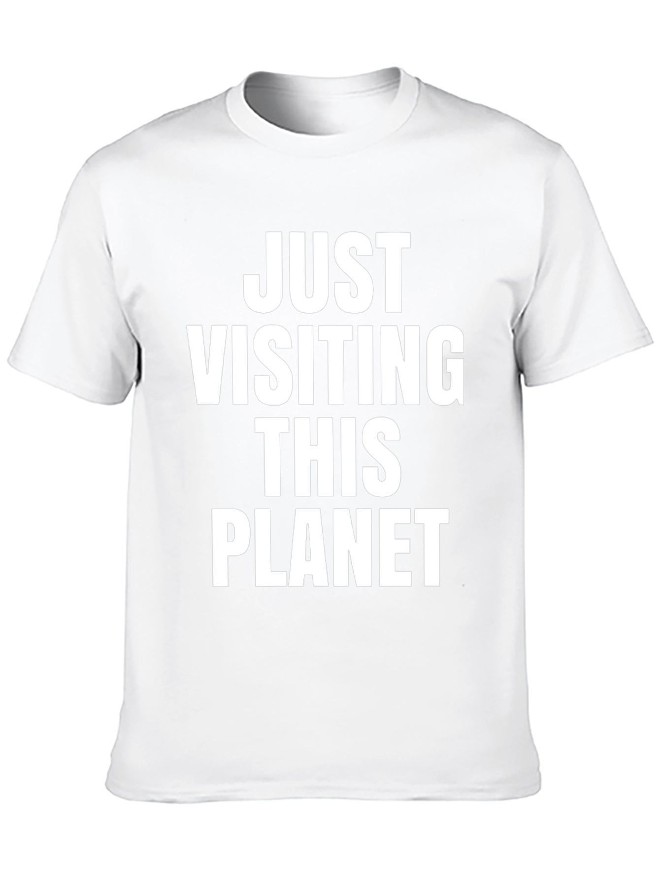 Just Visiting This Planet Graphic Tee - Black
