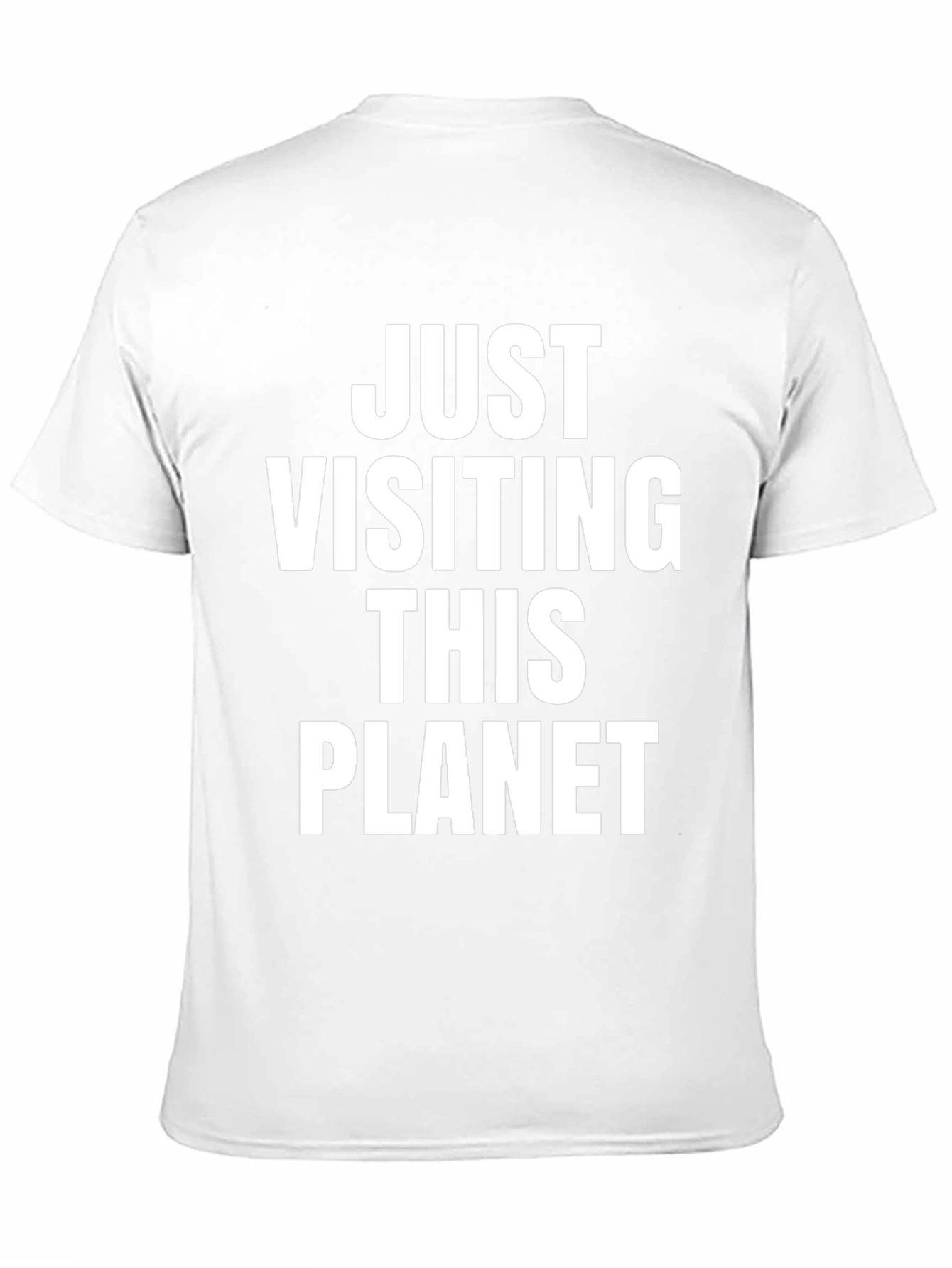Just Visiting This Planet Graphic Tee - Black