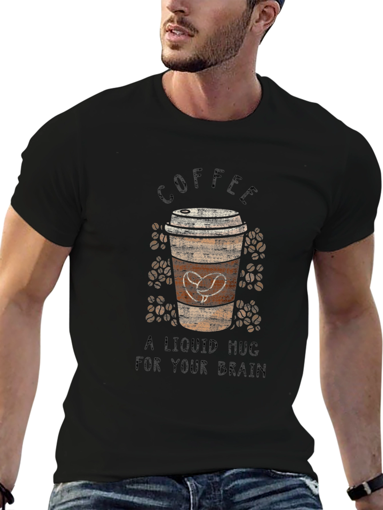Coffee T-Shirt - Liquid Mug for Your Brain