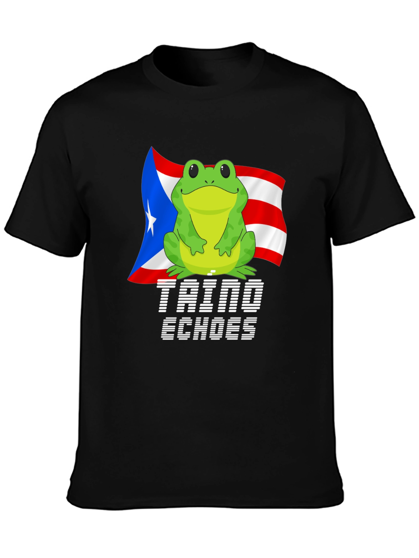 Puerto Rico Frog T-Shirt - Coqui Taino Echoes