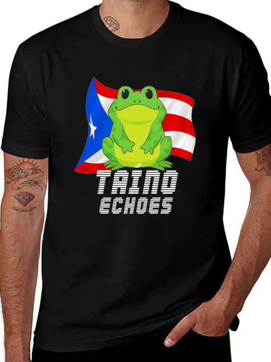 Puerto Rico Frog T-Shirt - Coqui Taino Echoes