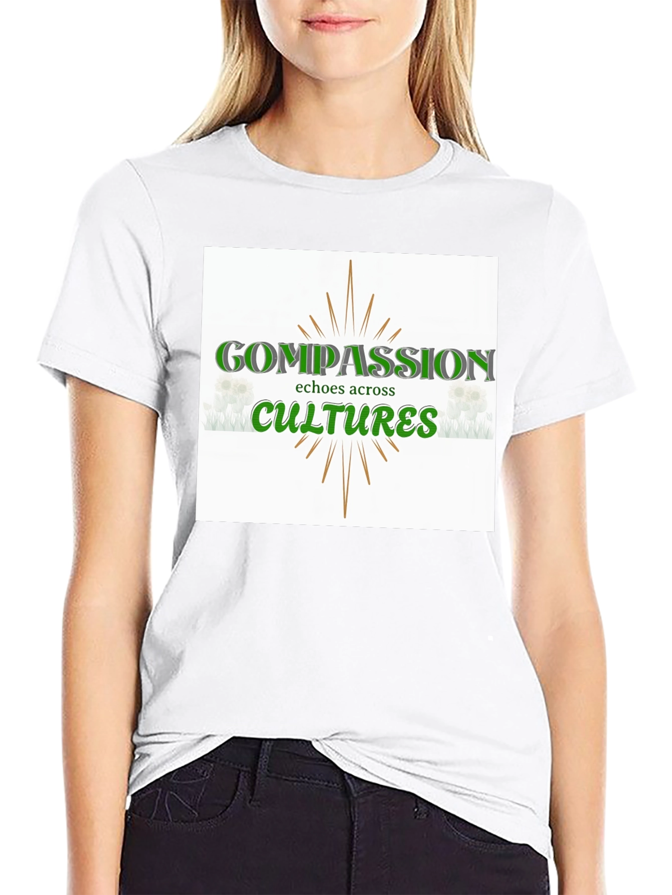 Compassion Across Cultures Graphic Tee - Black