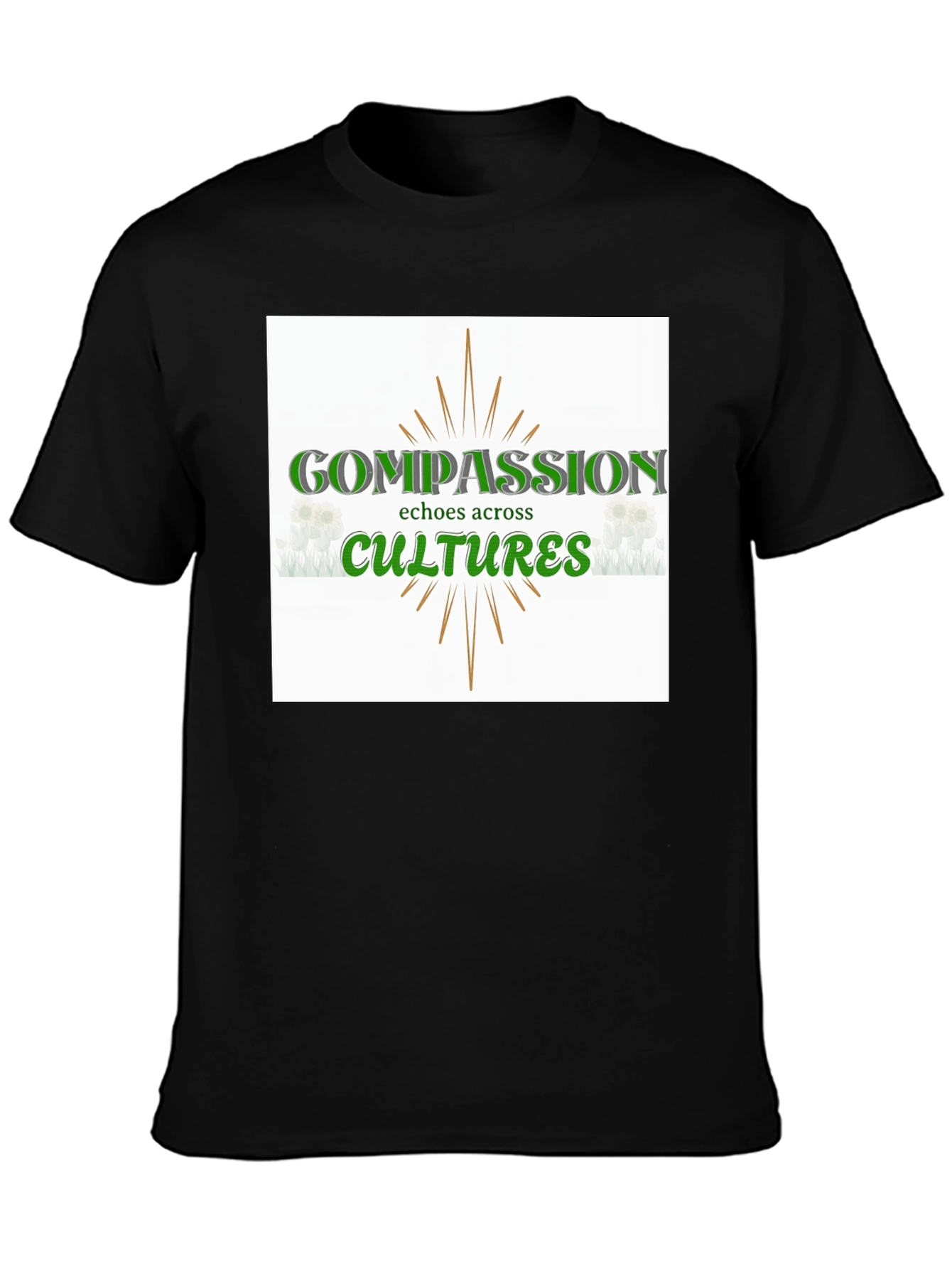 Compassion Across Cultures Graphic Tee - Black